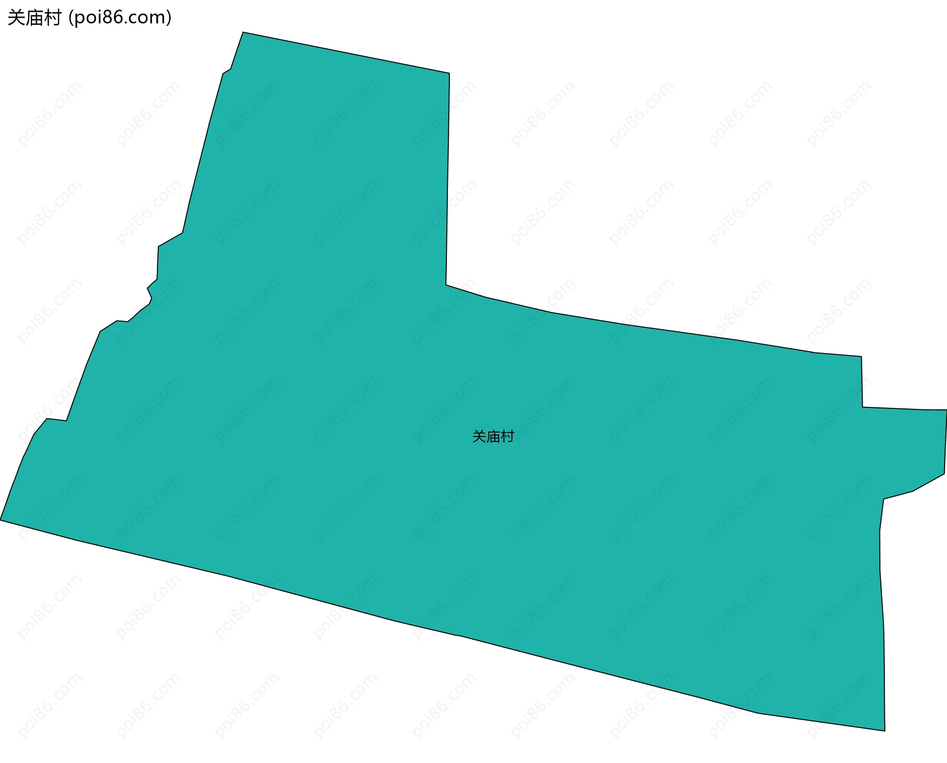 关庙村边界地图