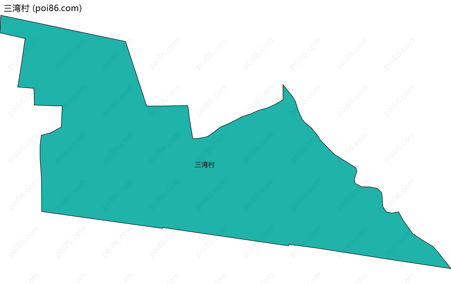 三湾村边界地图