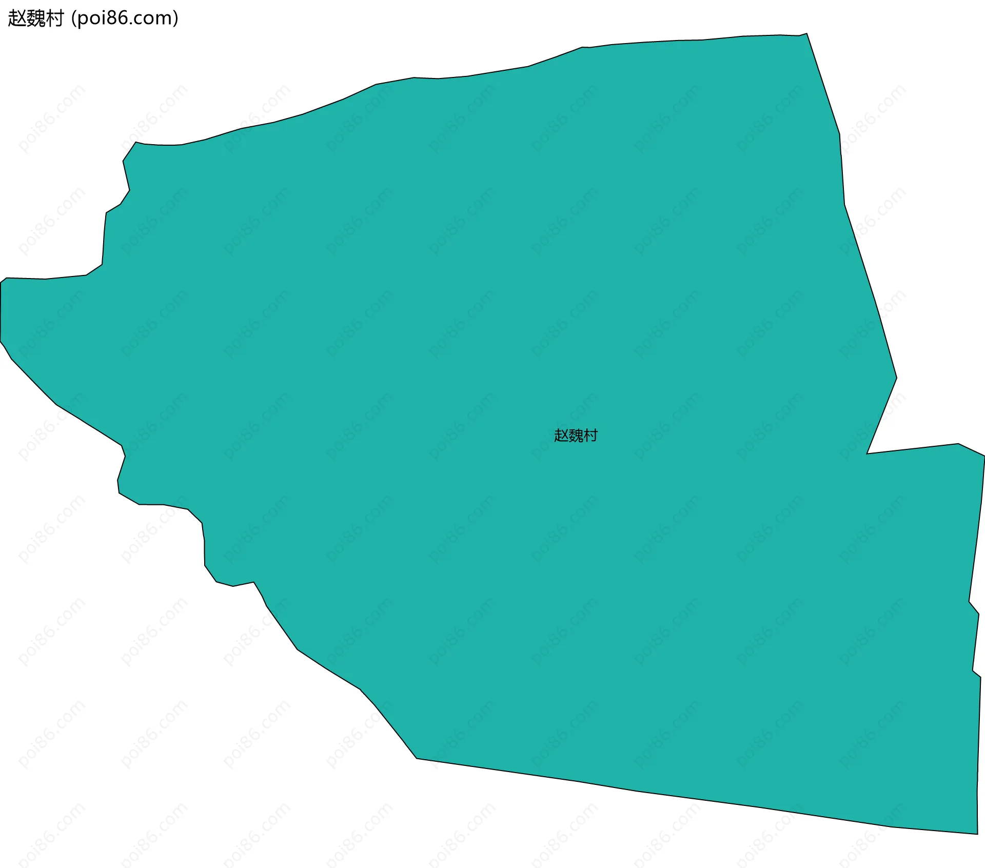 赵魏村边界地图