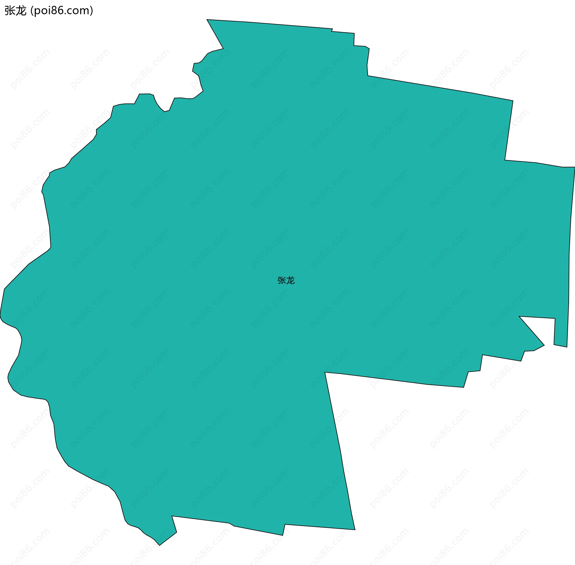 张龙边界地图