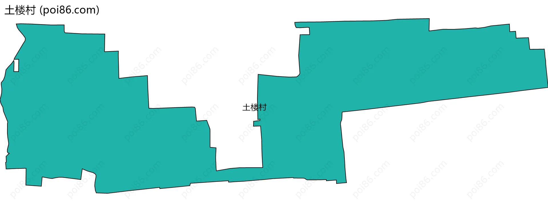 土楼村边界地图