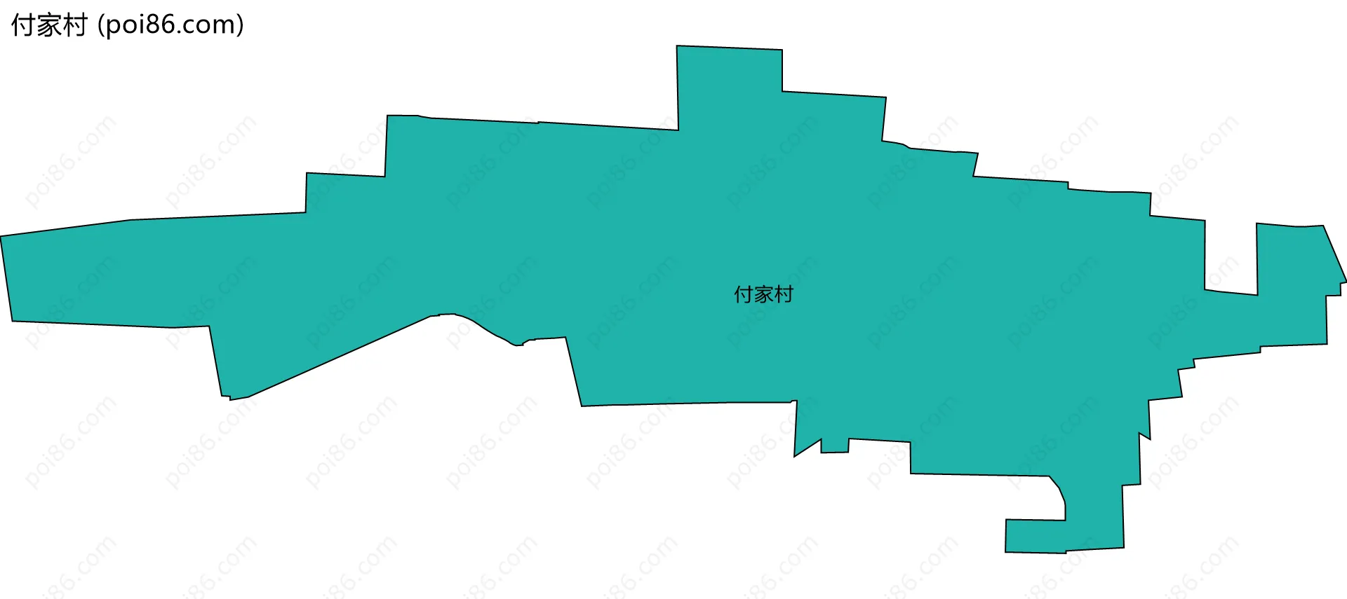 付家村边界地图