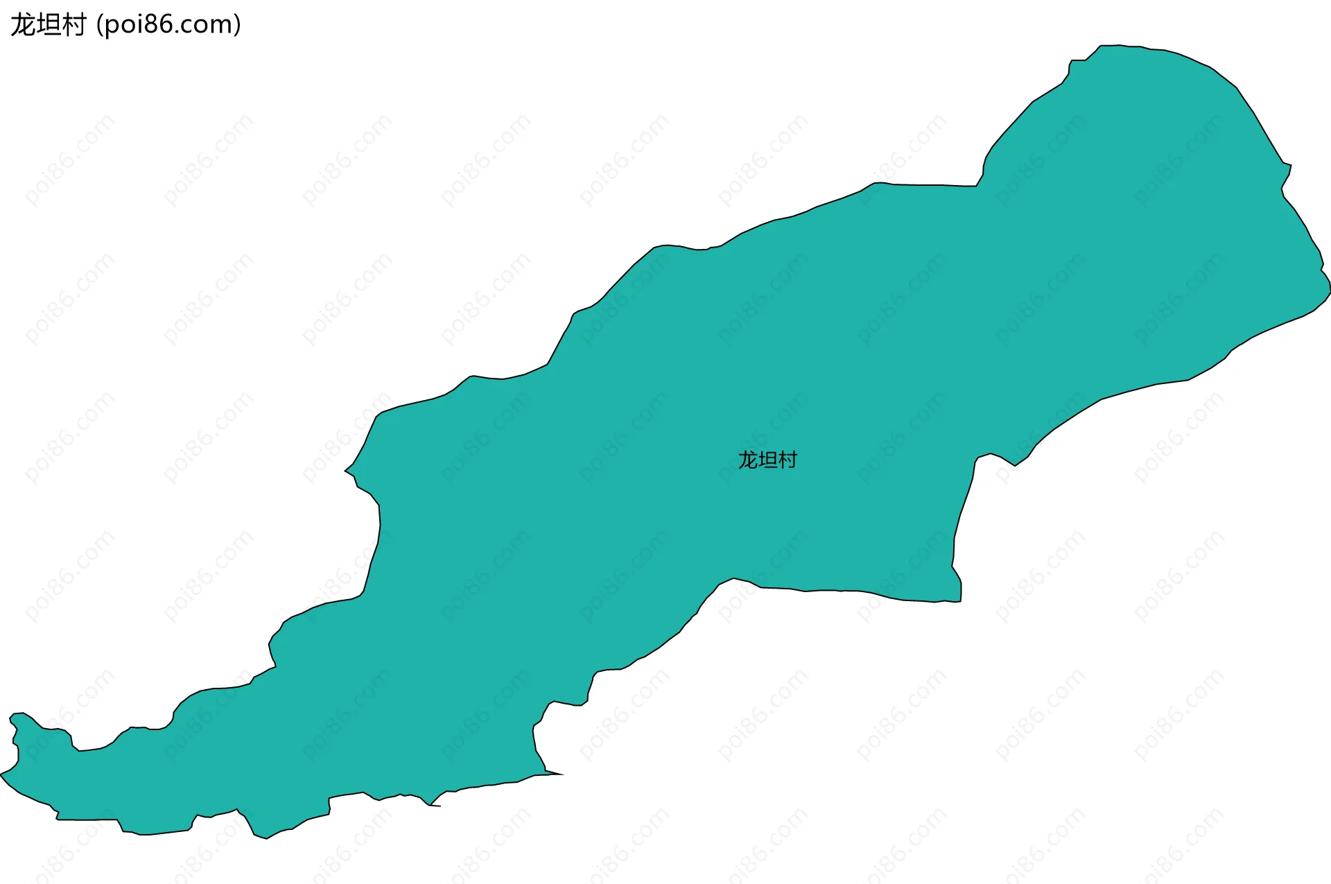 龙坦村边界地图