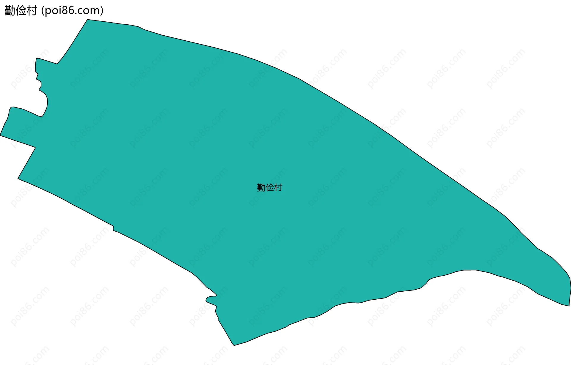 勤俭村边界地图
