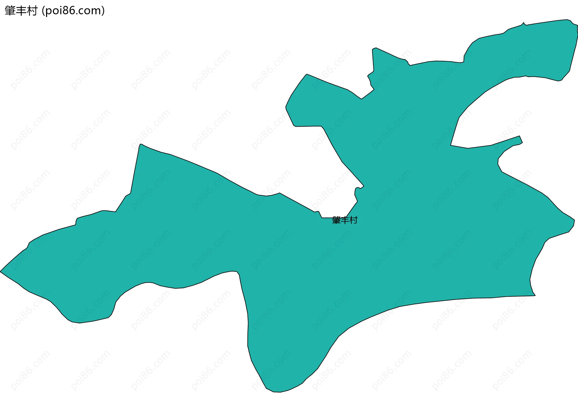 肇丰村边界地图