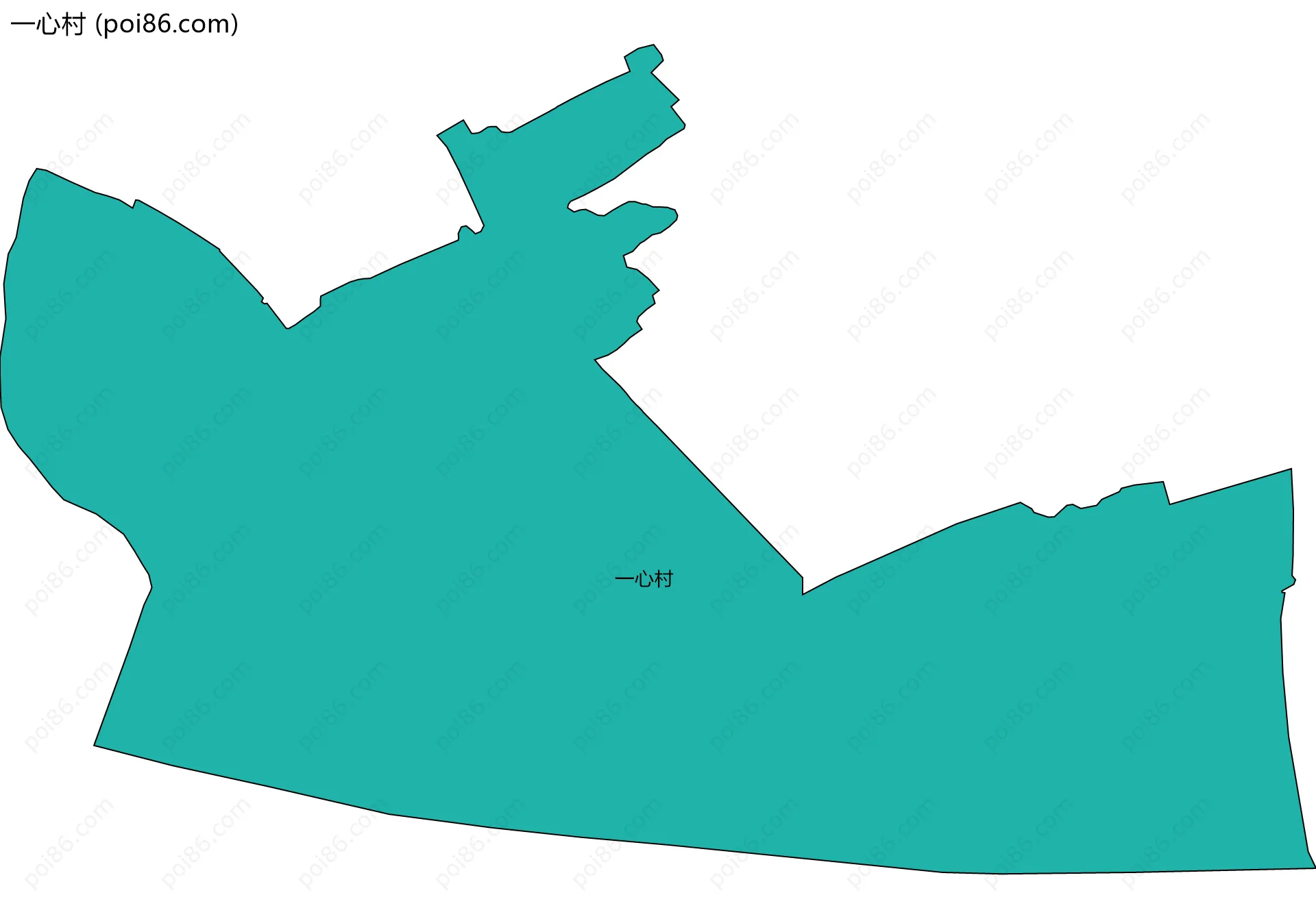 一心村边界地图