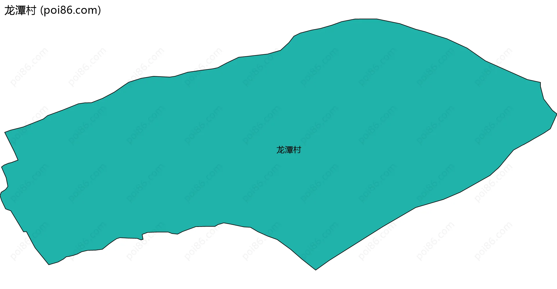 龙潭村边界地图