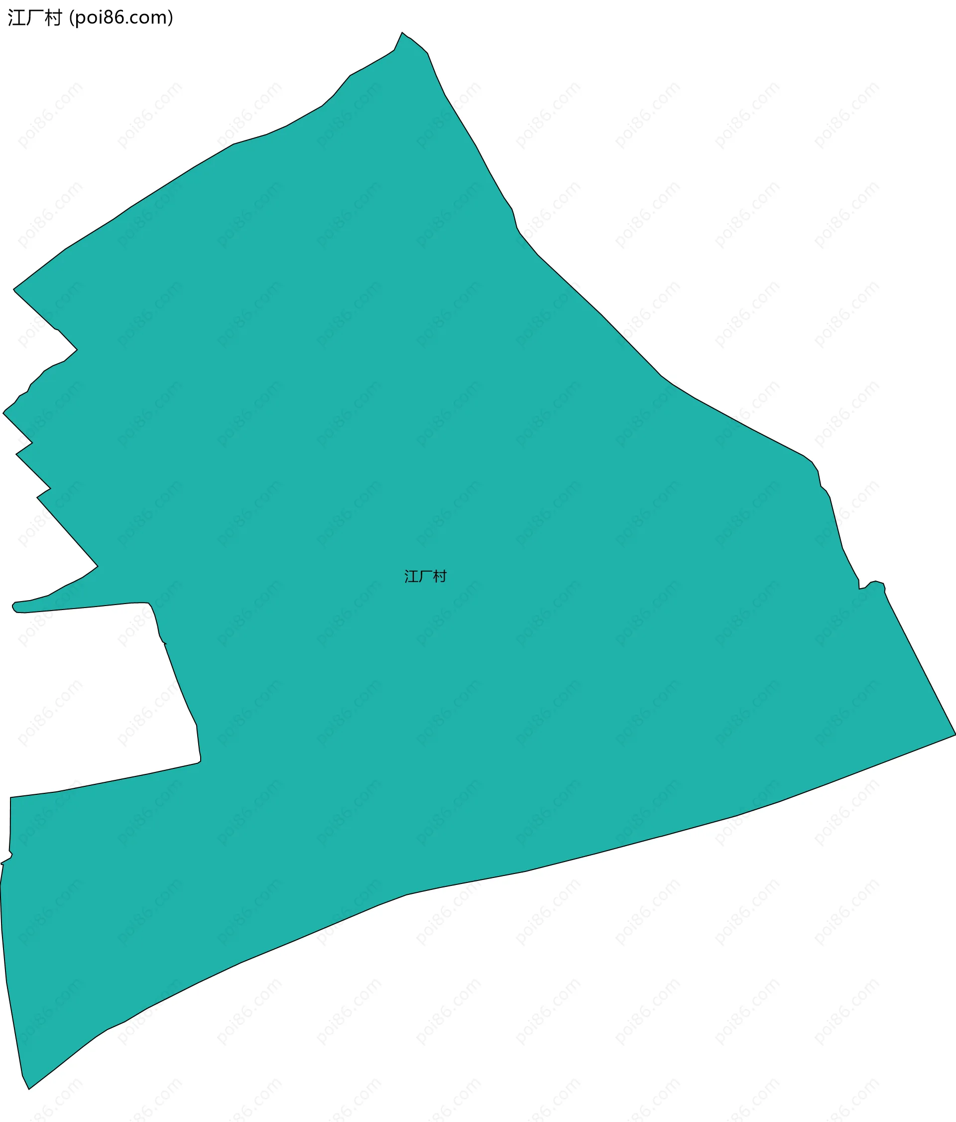 江厂村边界地图