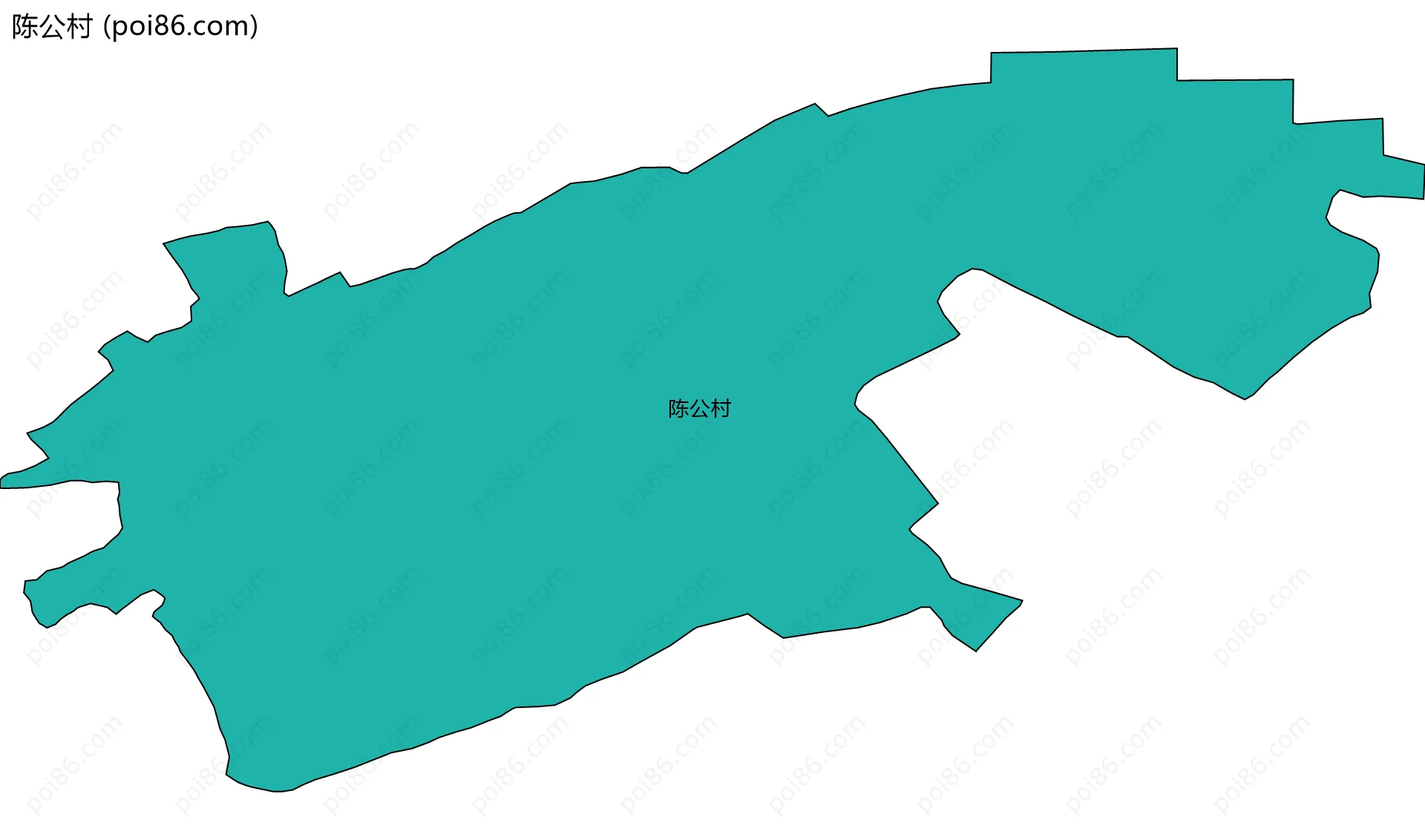 陈公村边界地图