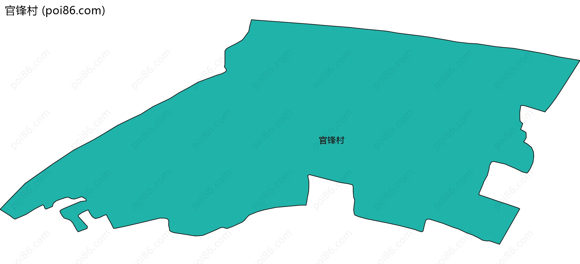 官锋村边界地图