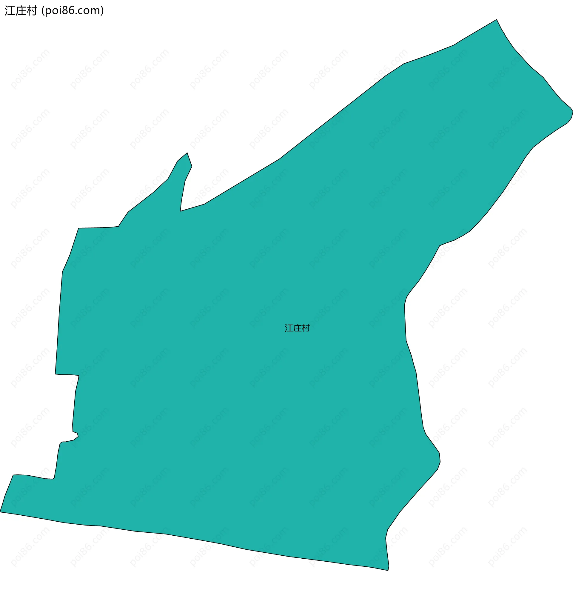 江庄村边界地图