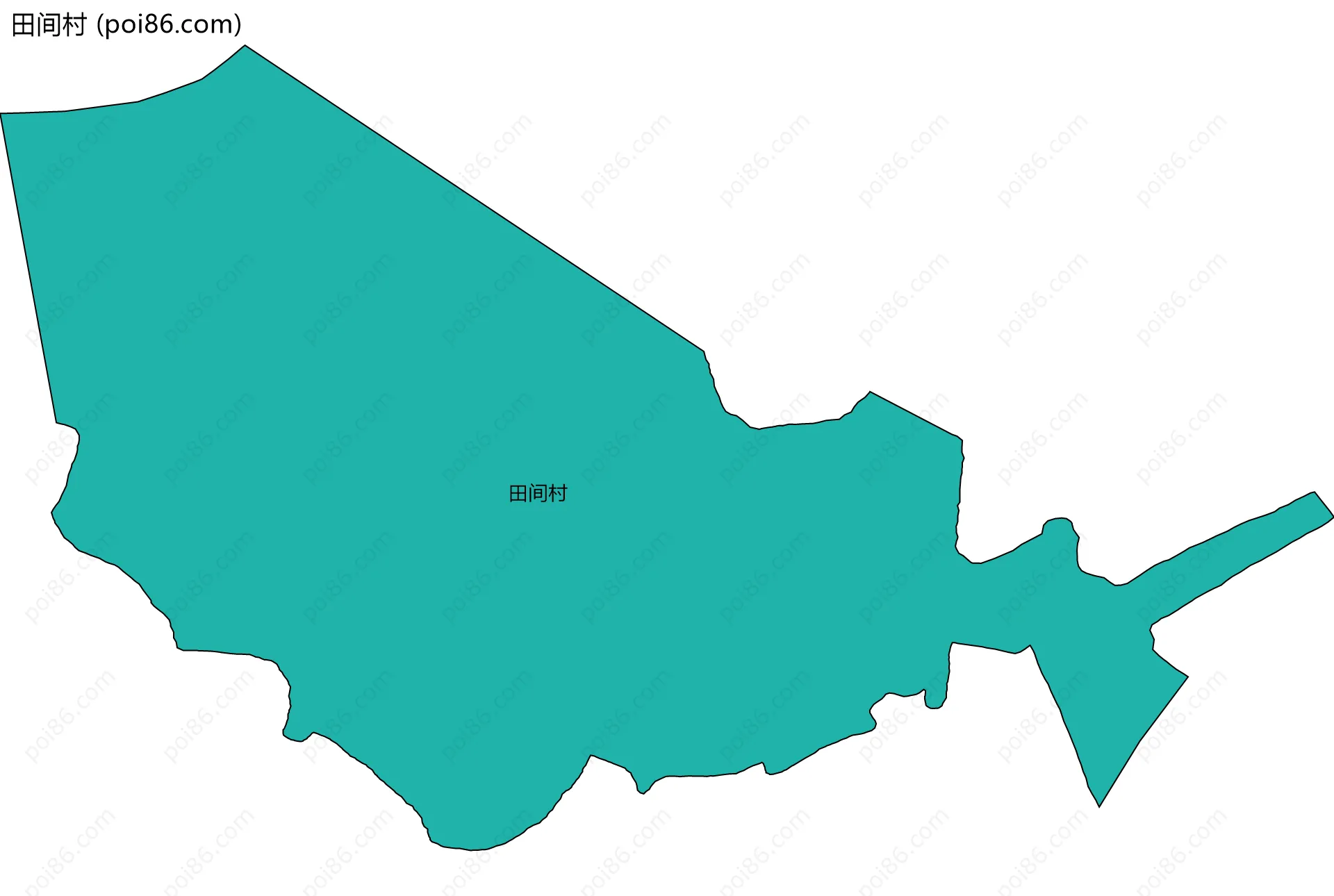 田间村边界地图