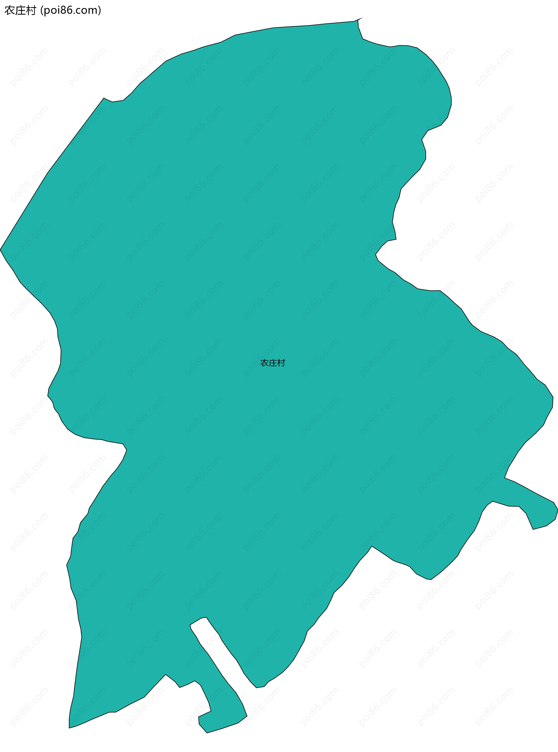 农庄村边界地图