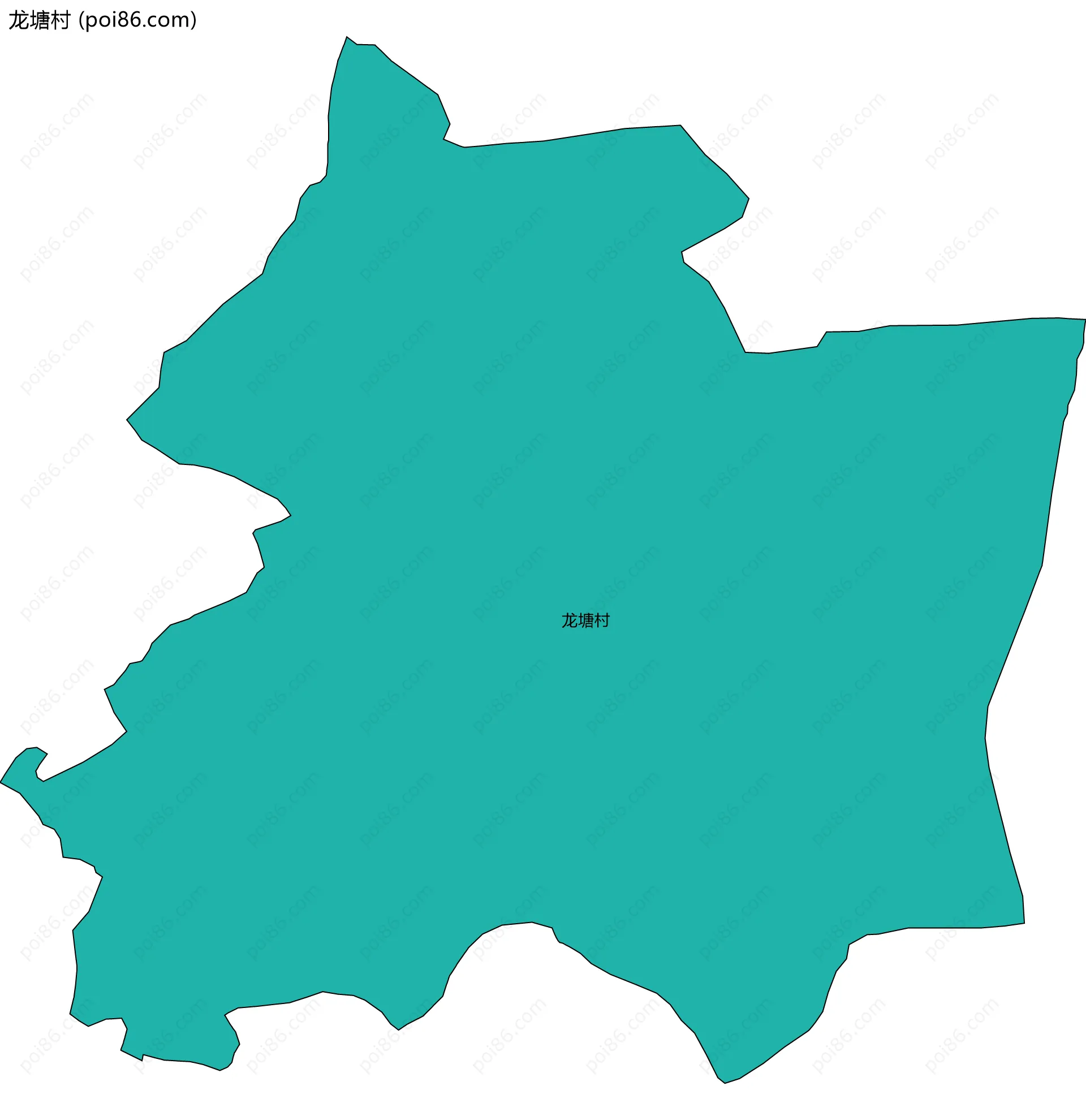 龙塘村边界地图