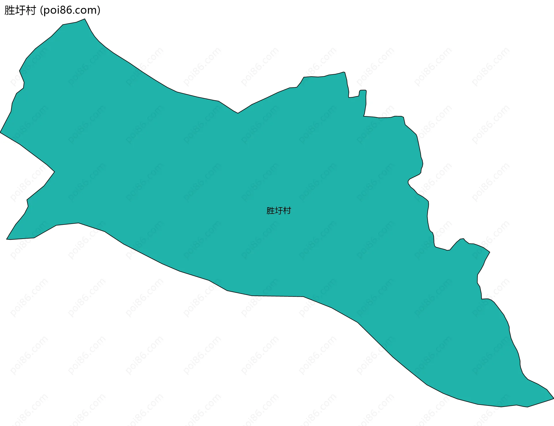 胜圩村边界地图