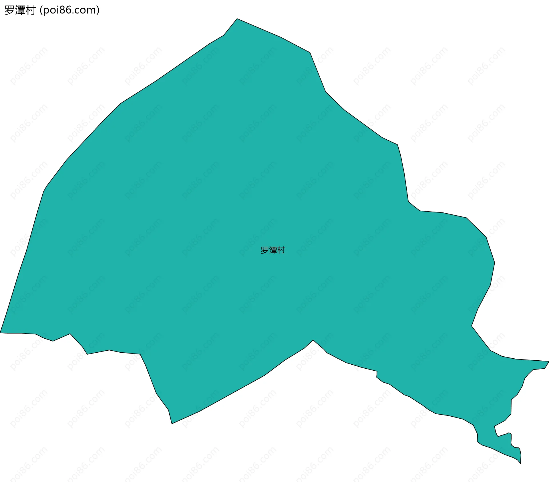 罗潭村边界地图
