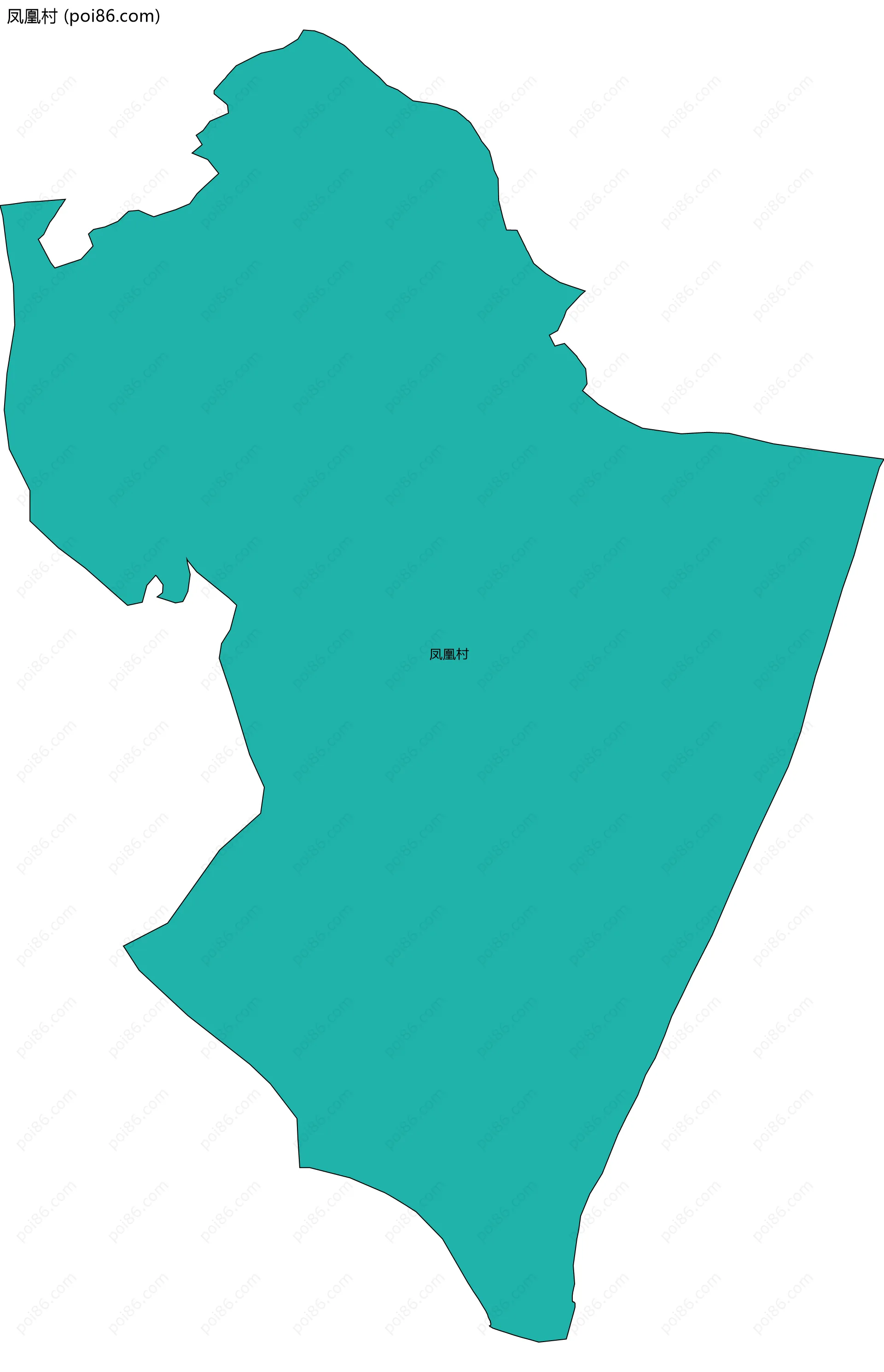 凤凰村边界地图