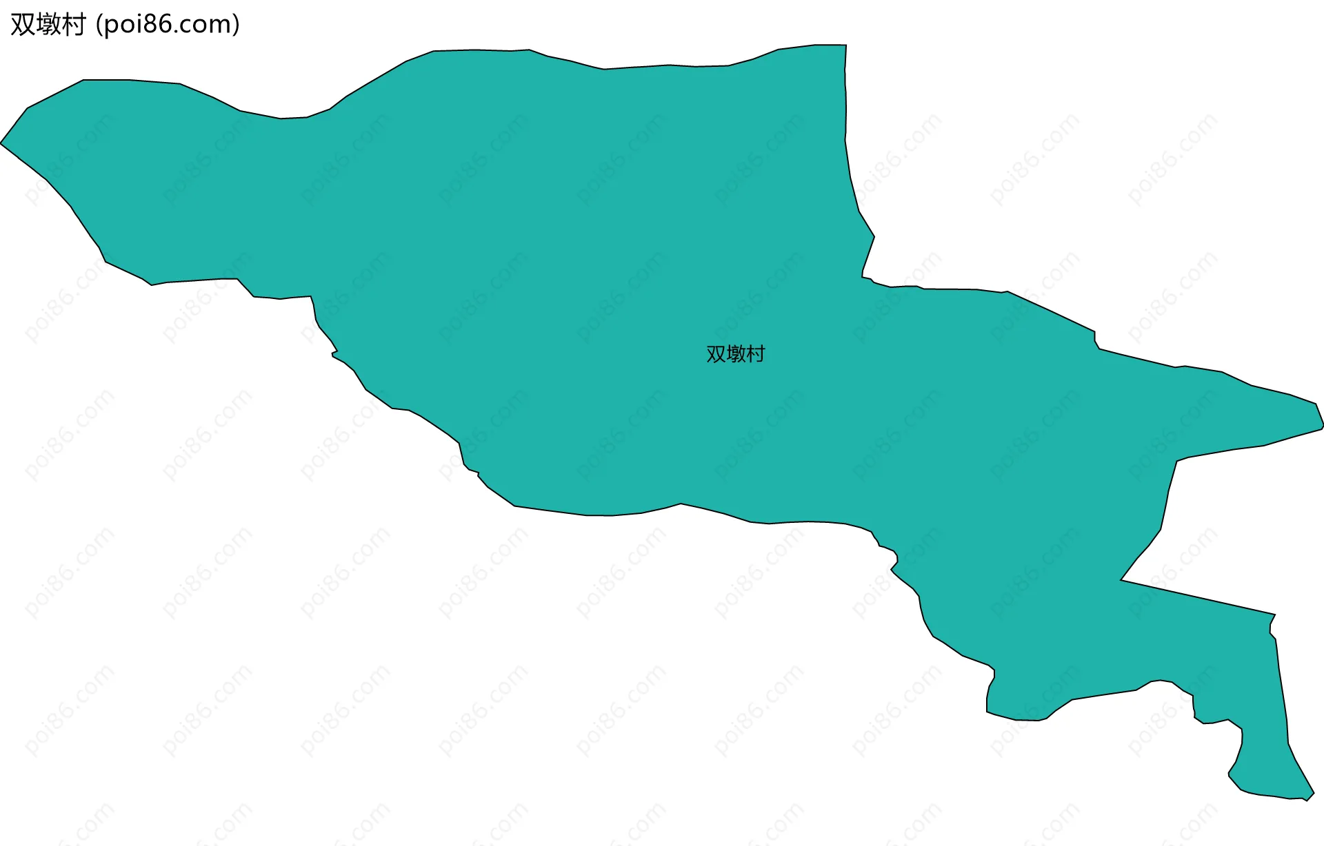 双墩村边界地图