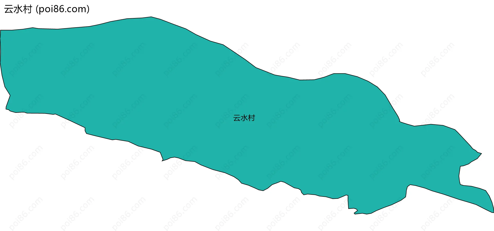 云水村边界地图