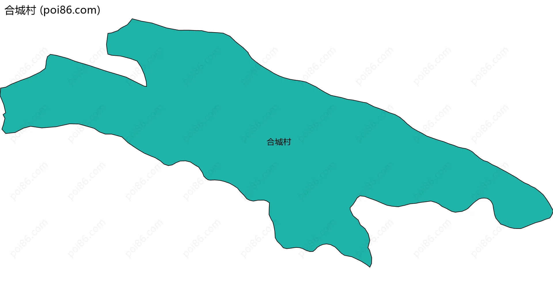 合城村边界地图