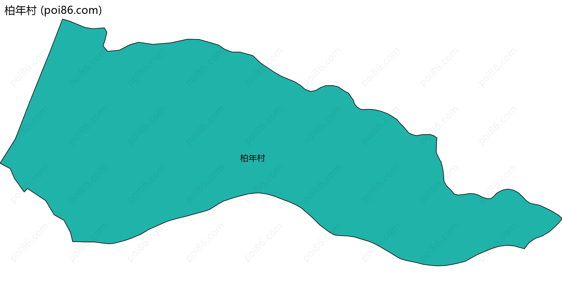 柏年村边界地图