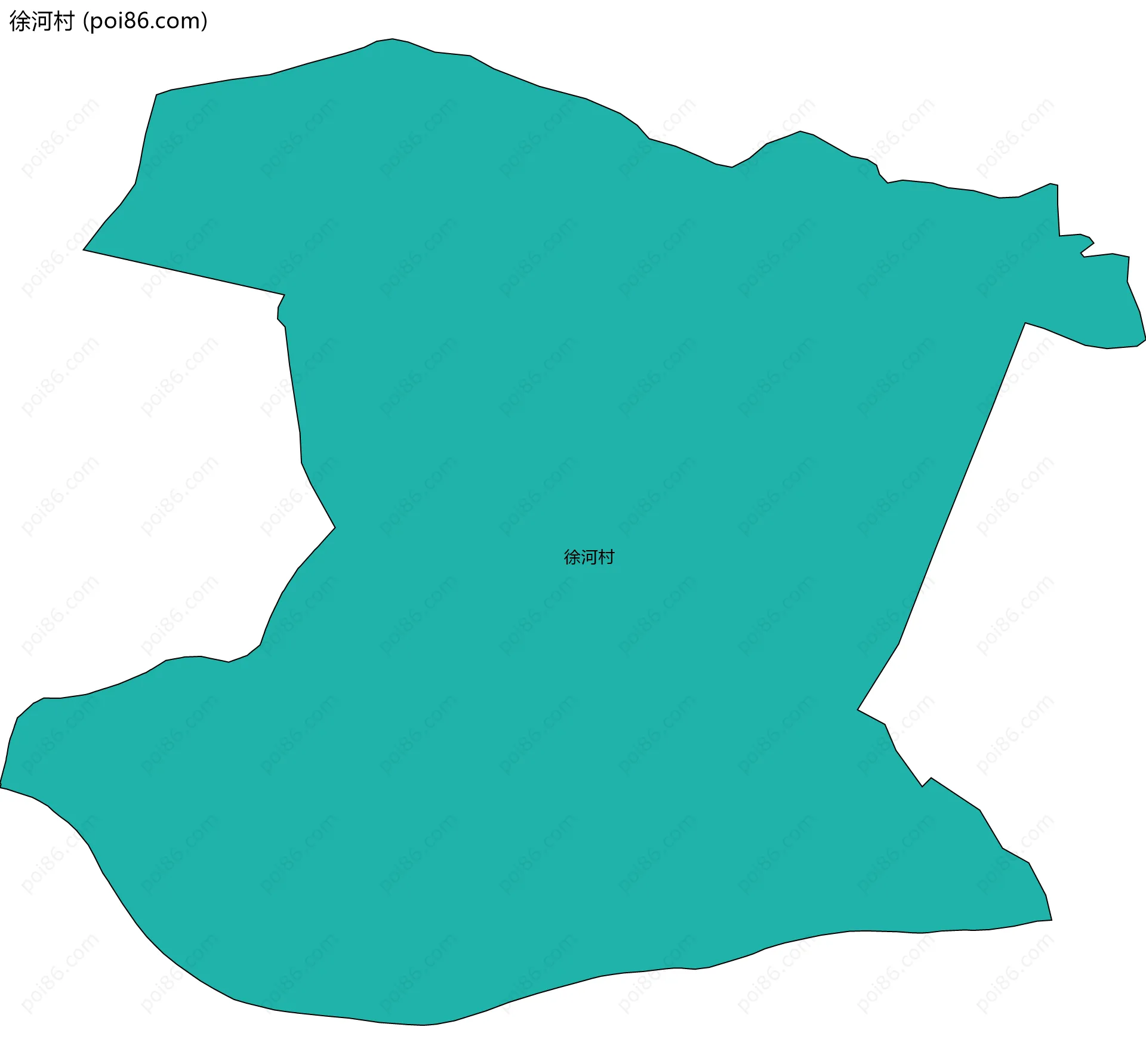 徐河村边界地图