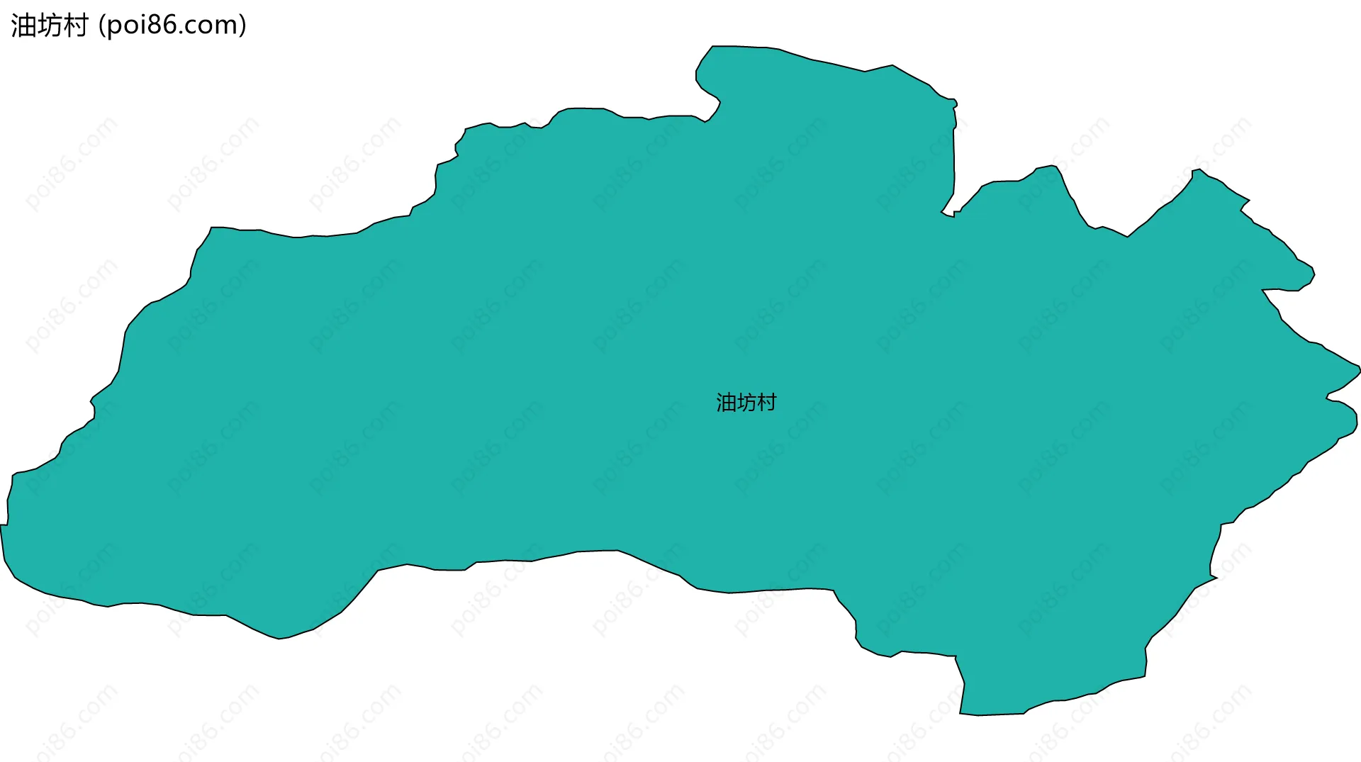 油坊村边界地图