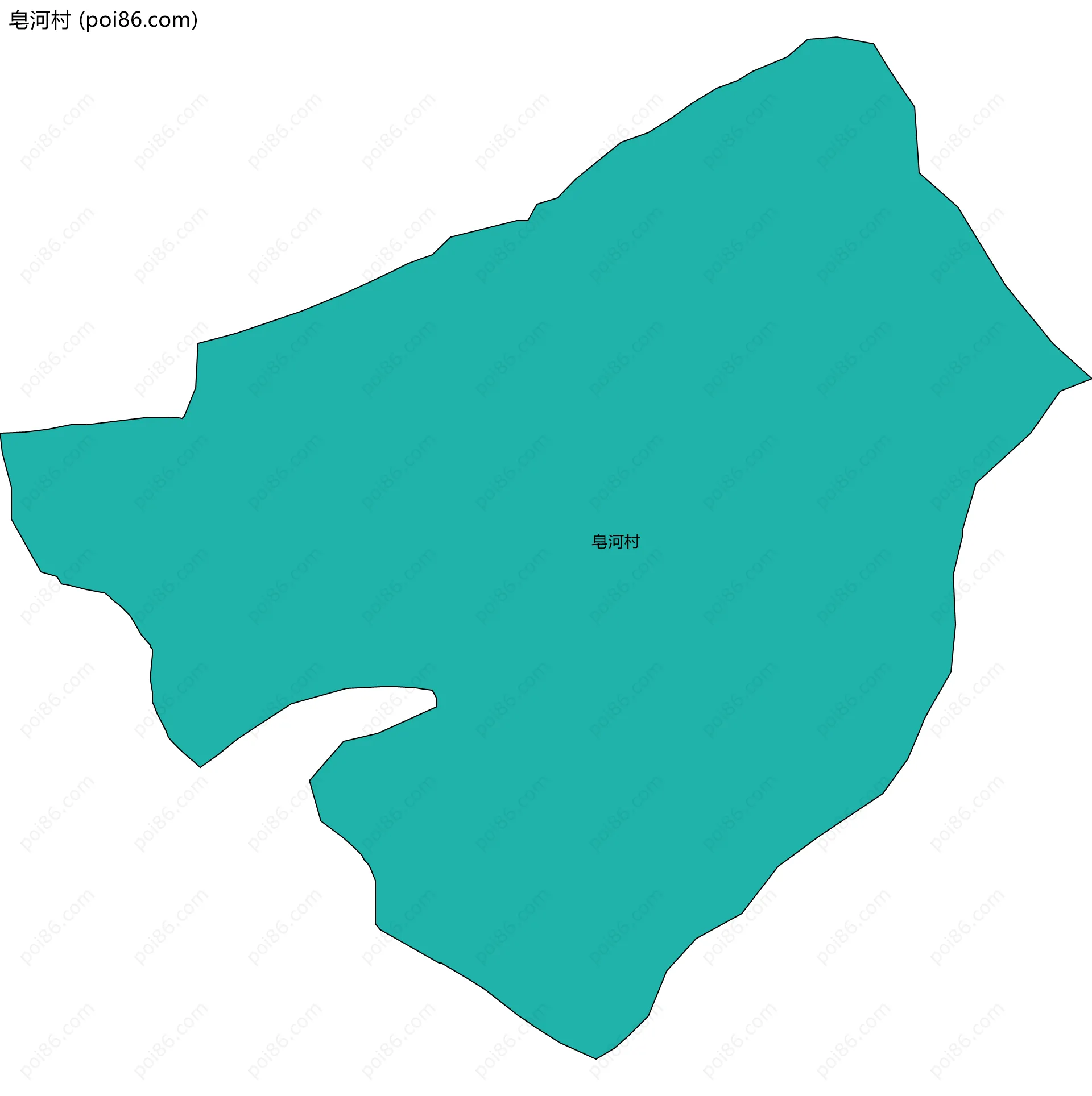 皂河村边界地图