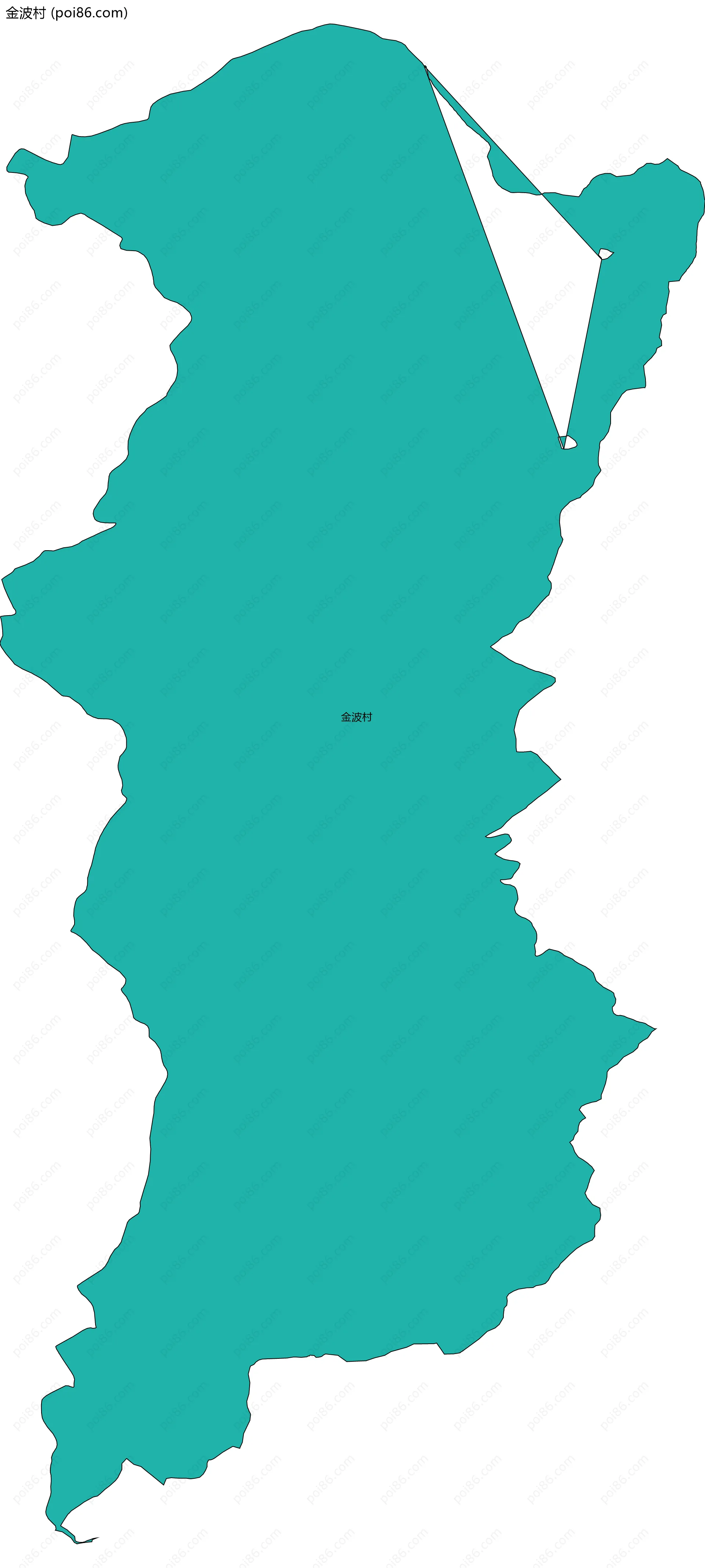 金波村边界地图