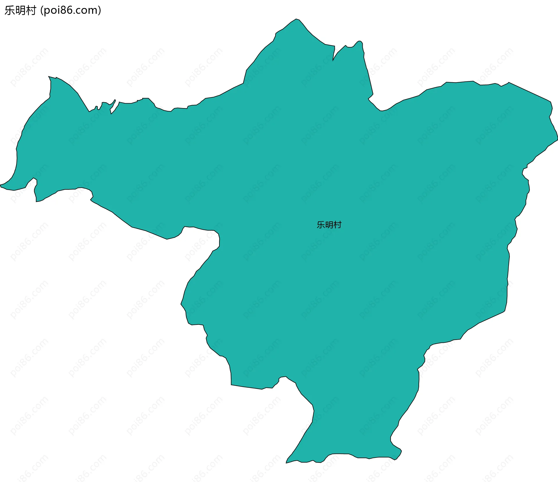 乐明村边界地图