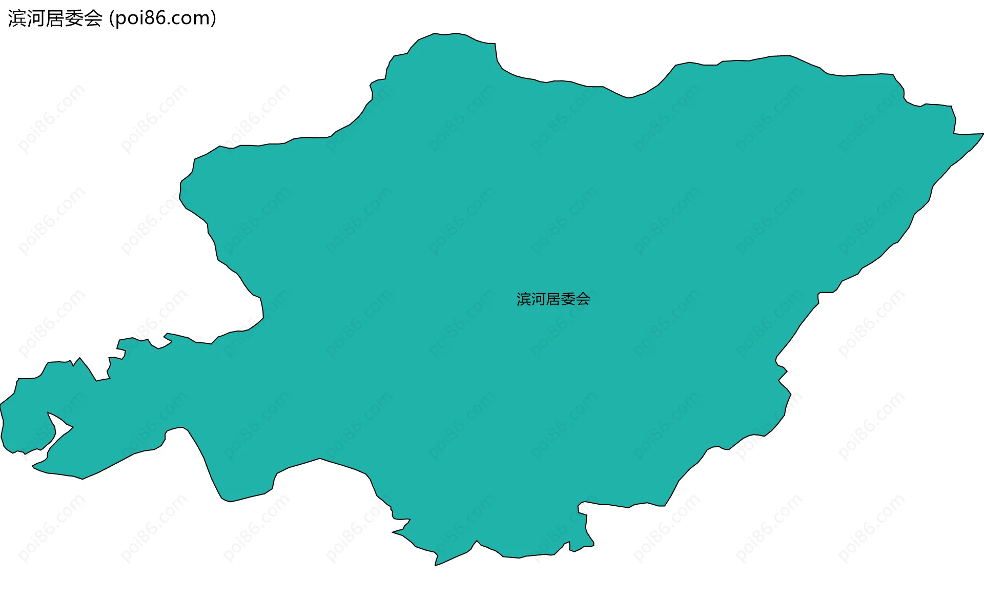 滨河居委会边界地图
