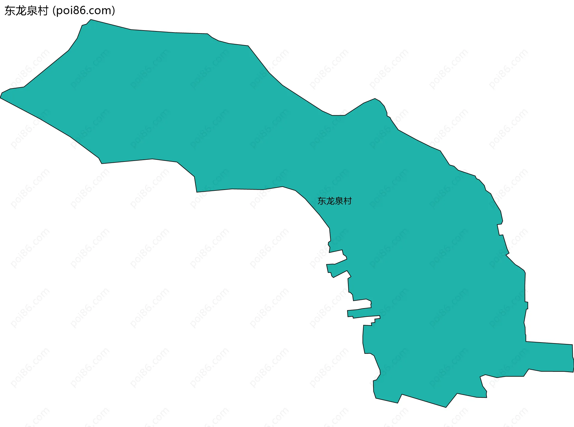 东龙泉村边界地图