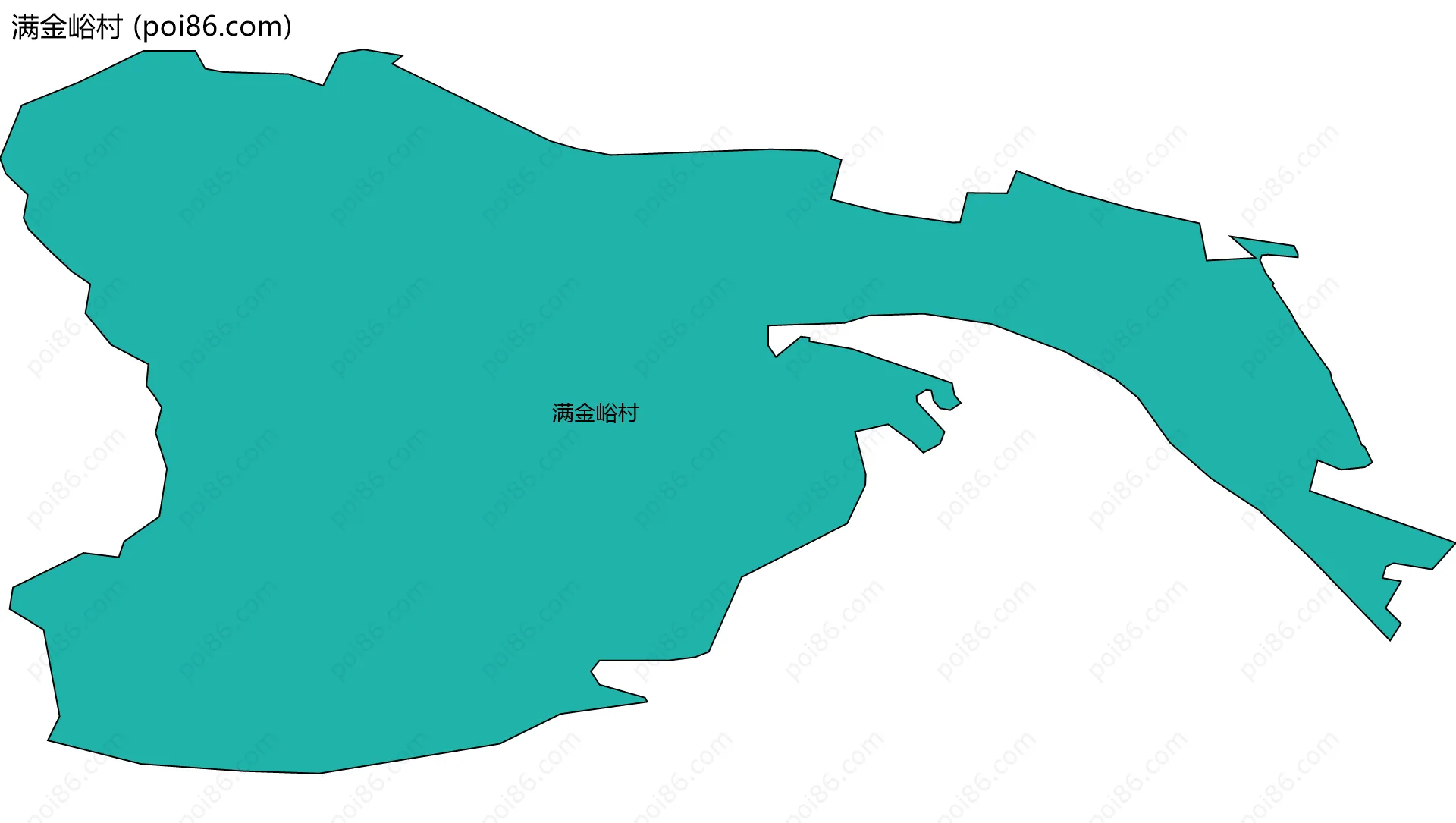 满金峪村边界地图