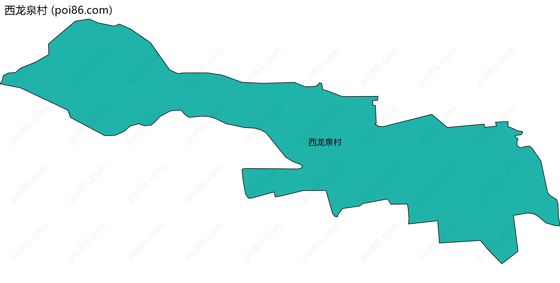 西龙泉村边界地图