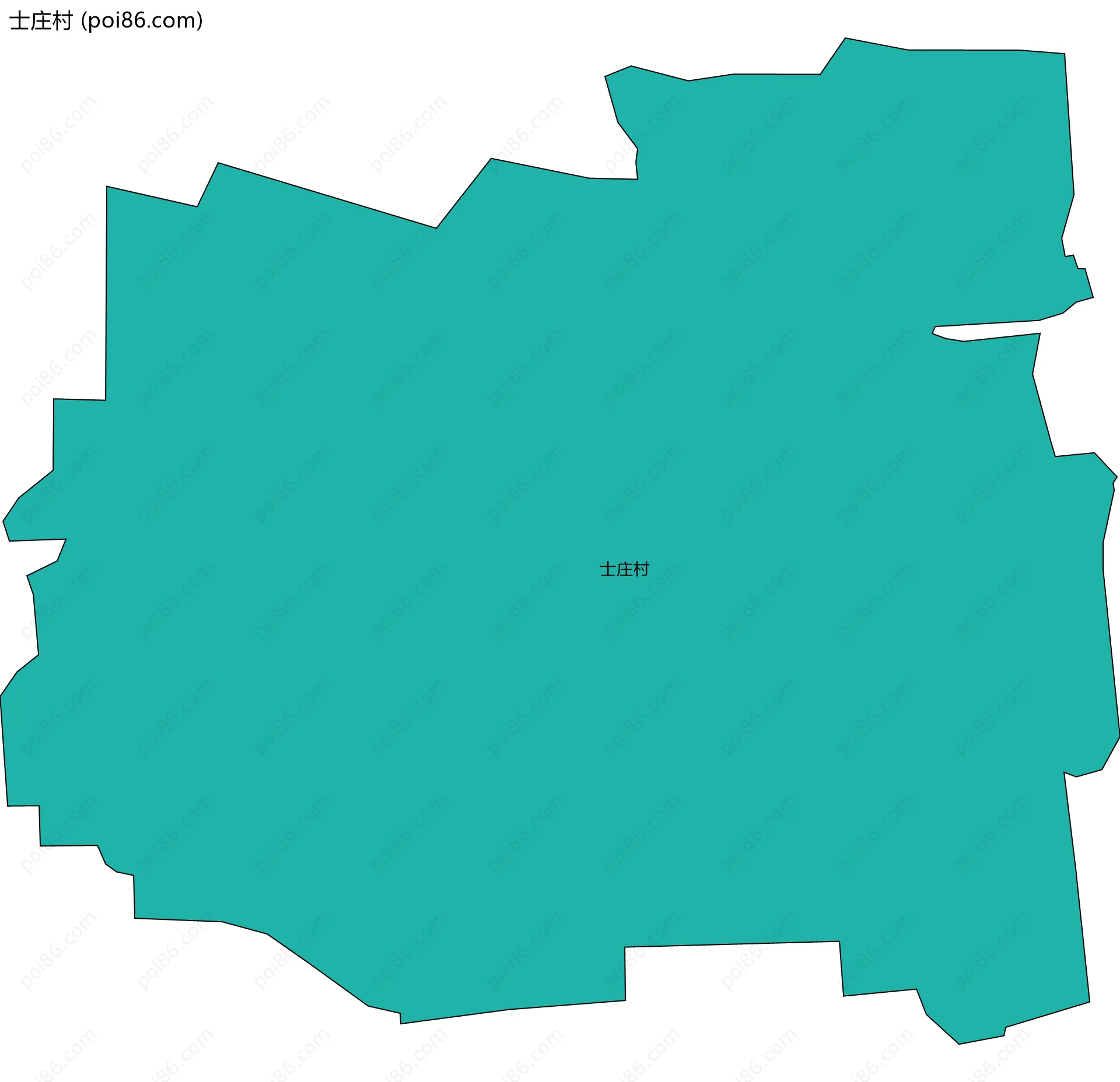 士庄村边界地图