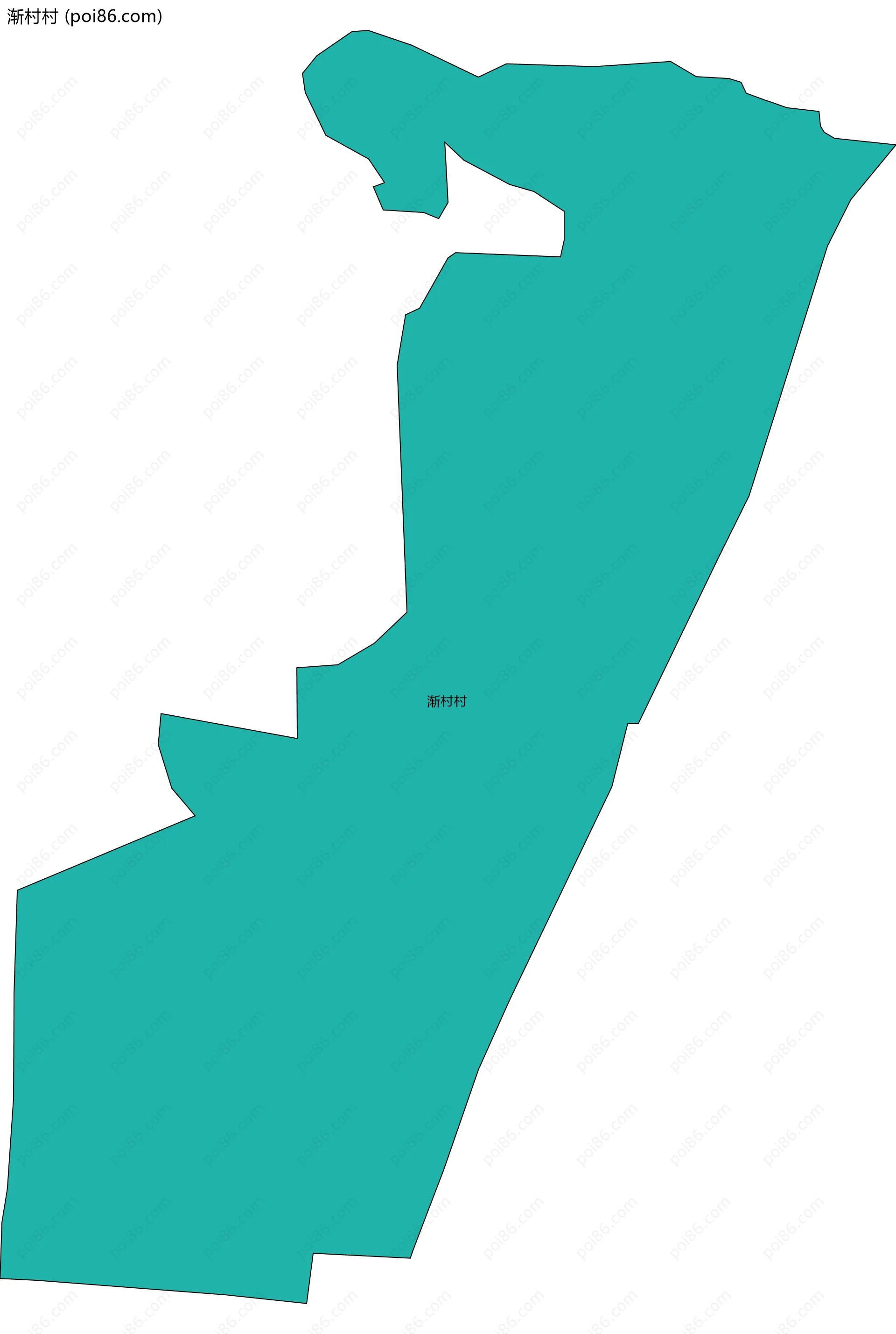 渐村村边界地图