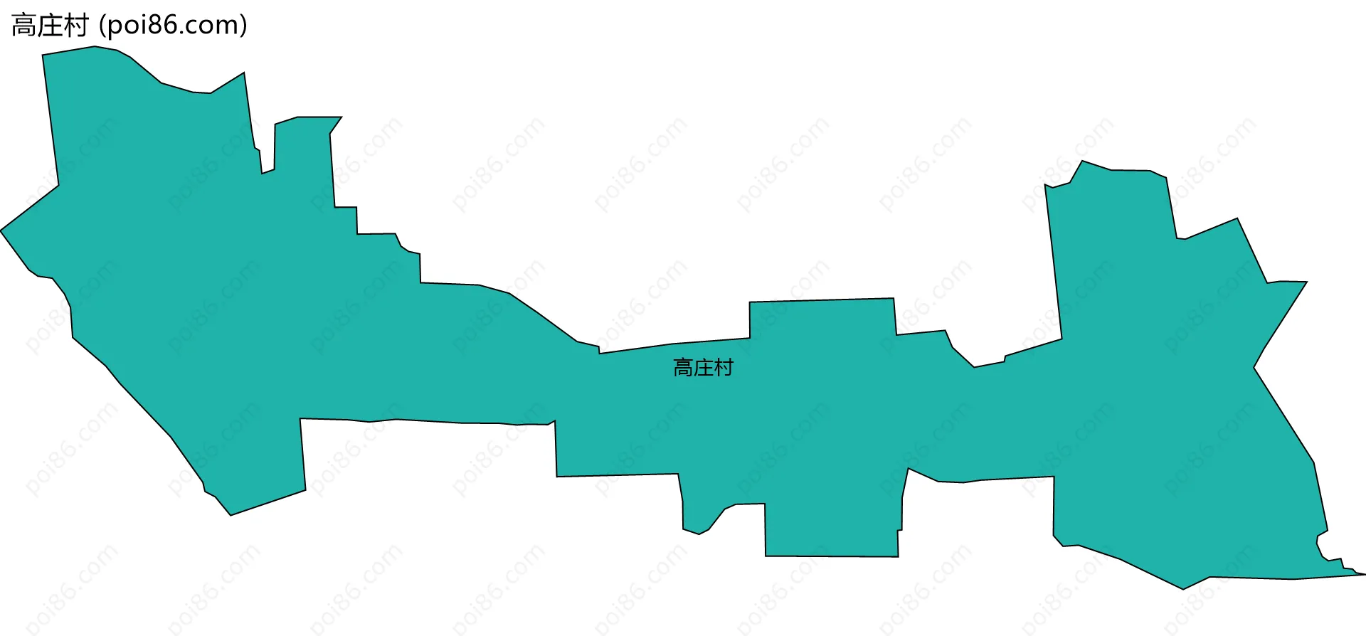 高庄村边界地图