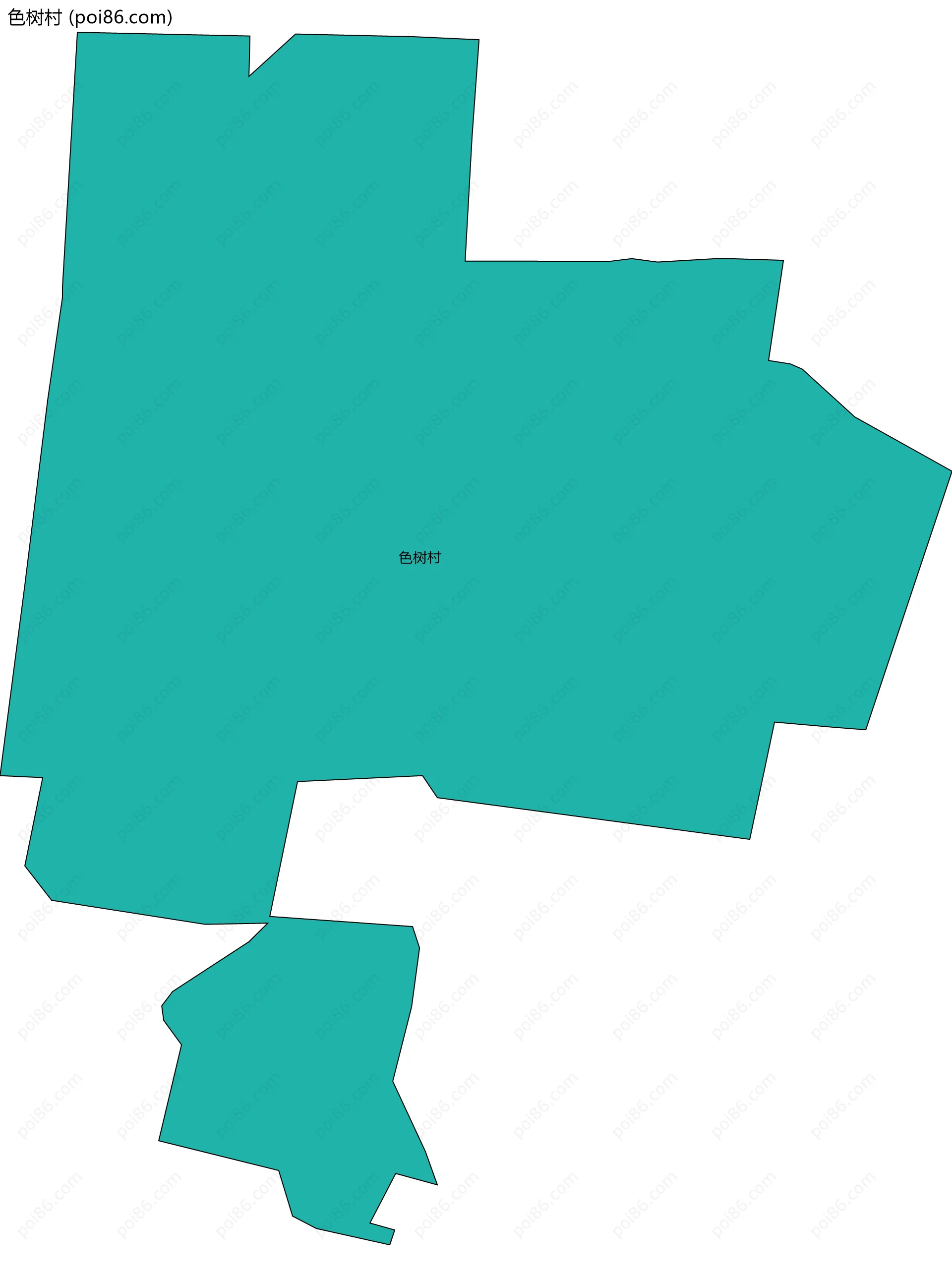 色树村边界地图