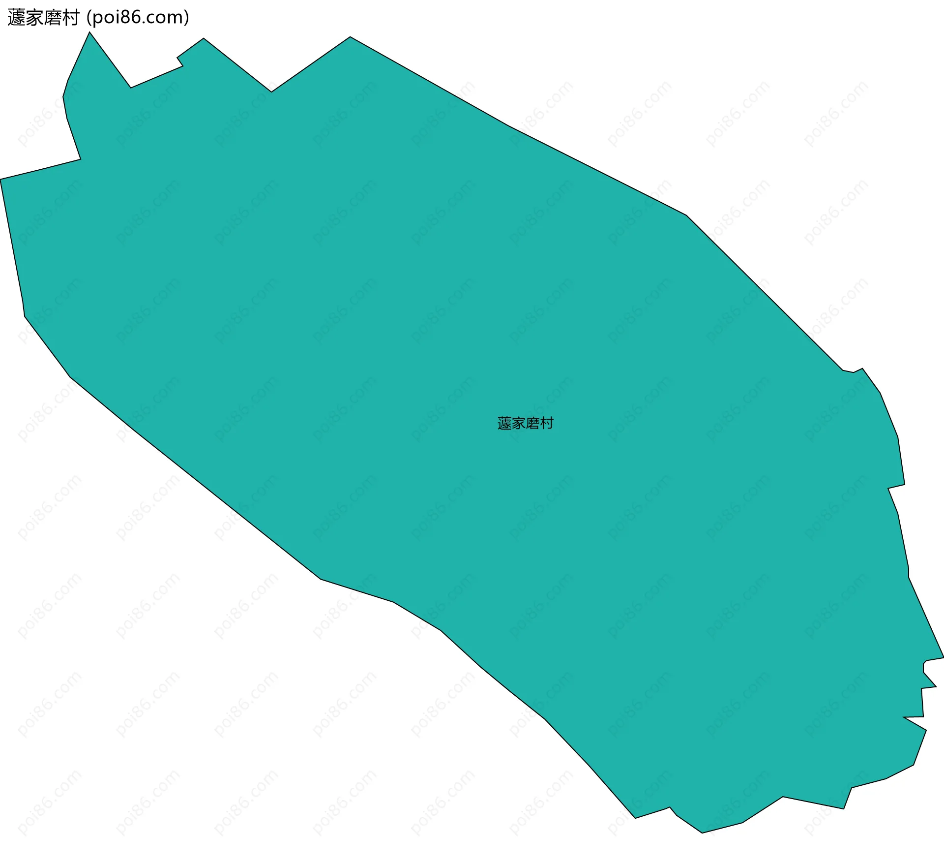 蘧家磨村边界地图