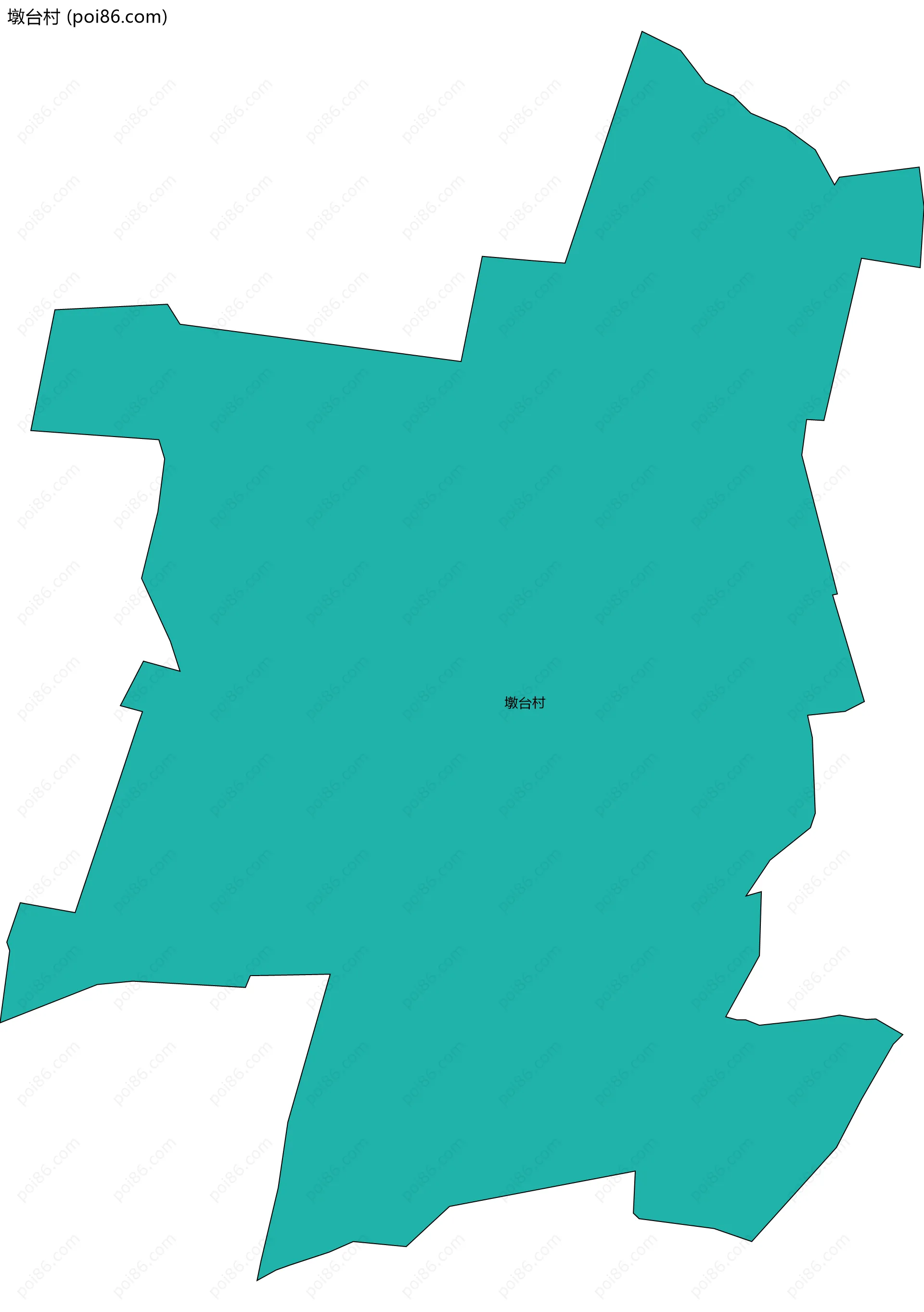 墩台村边界地图