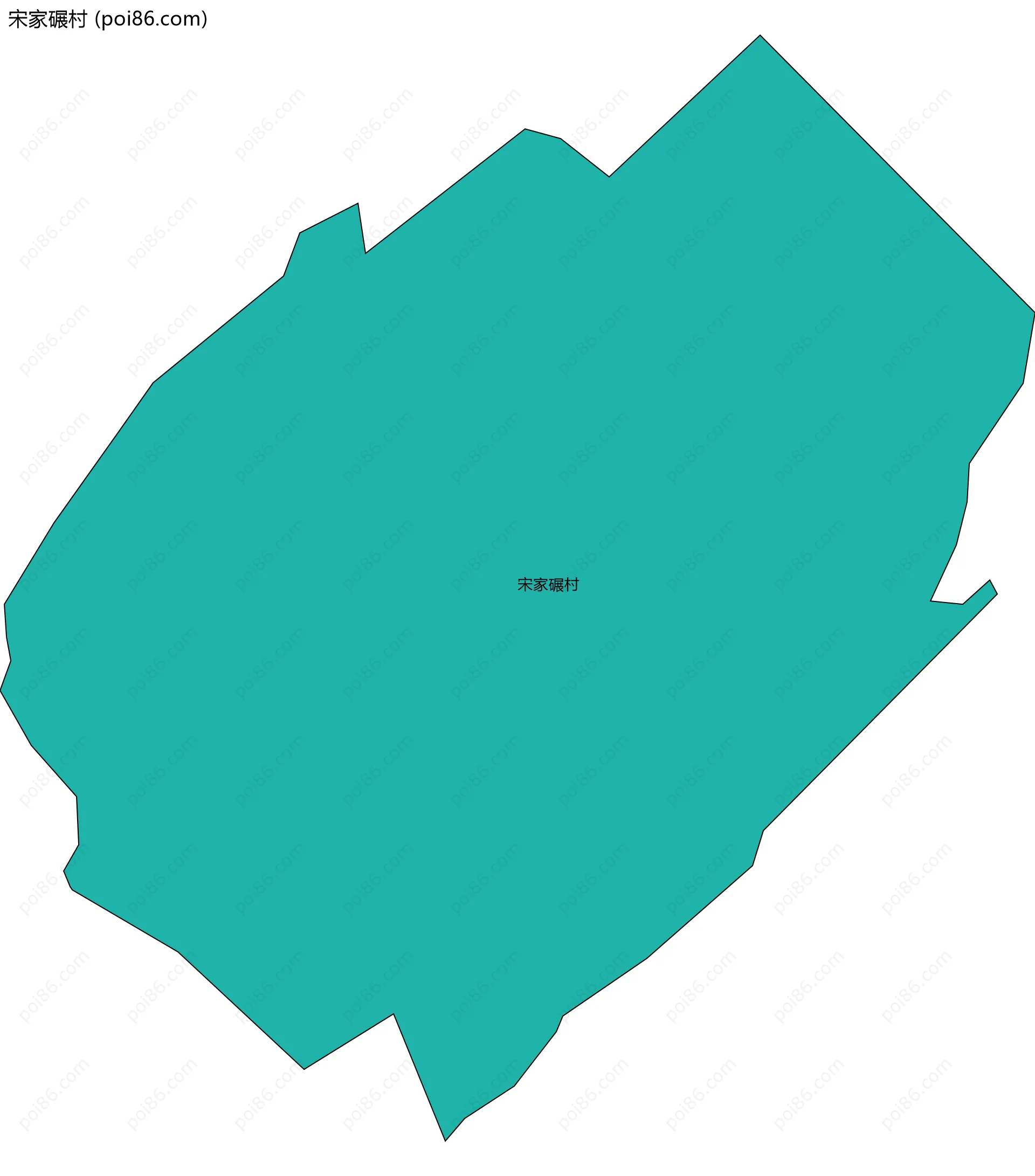 宋家碾村边界地图