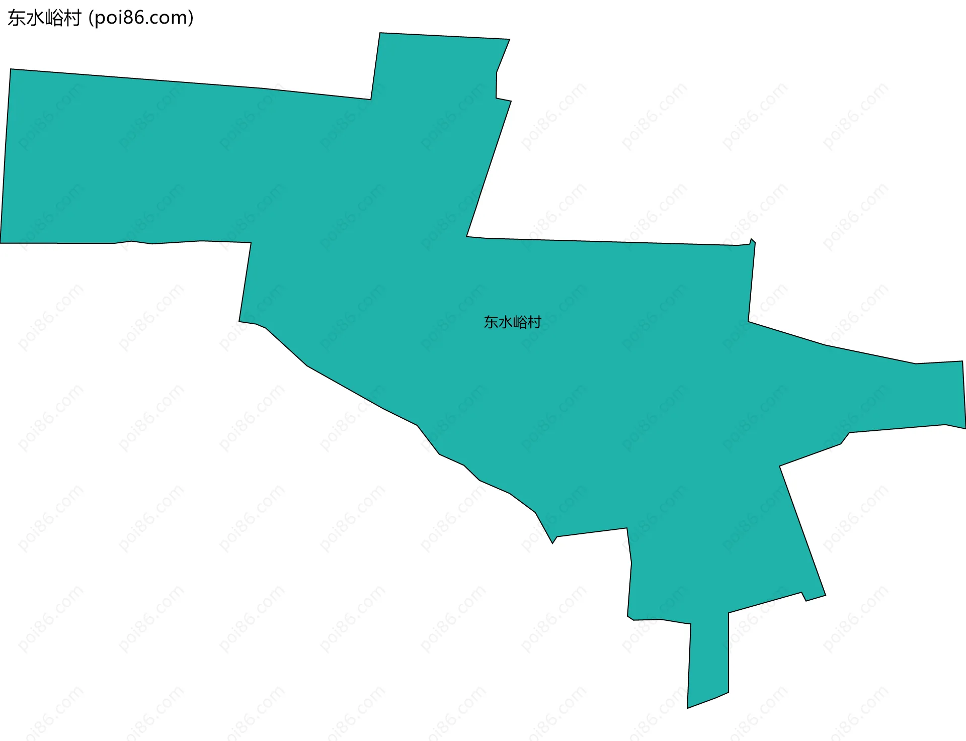 东水峪村边界地图