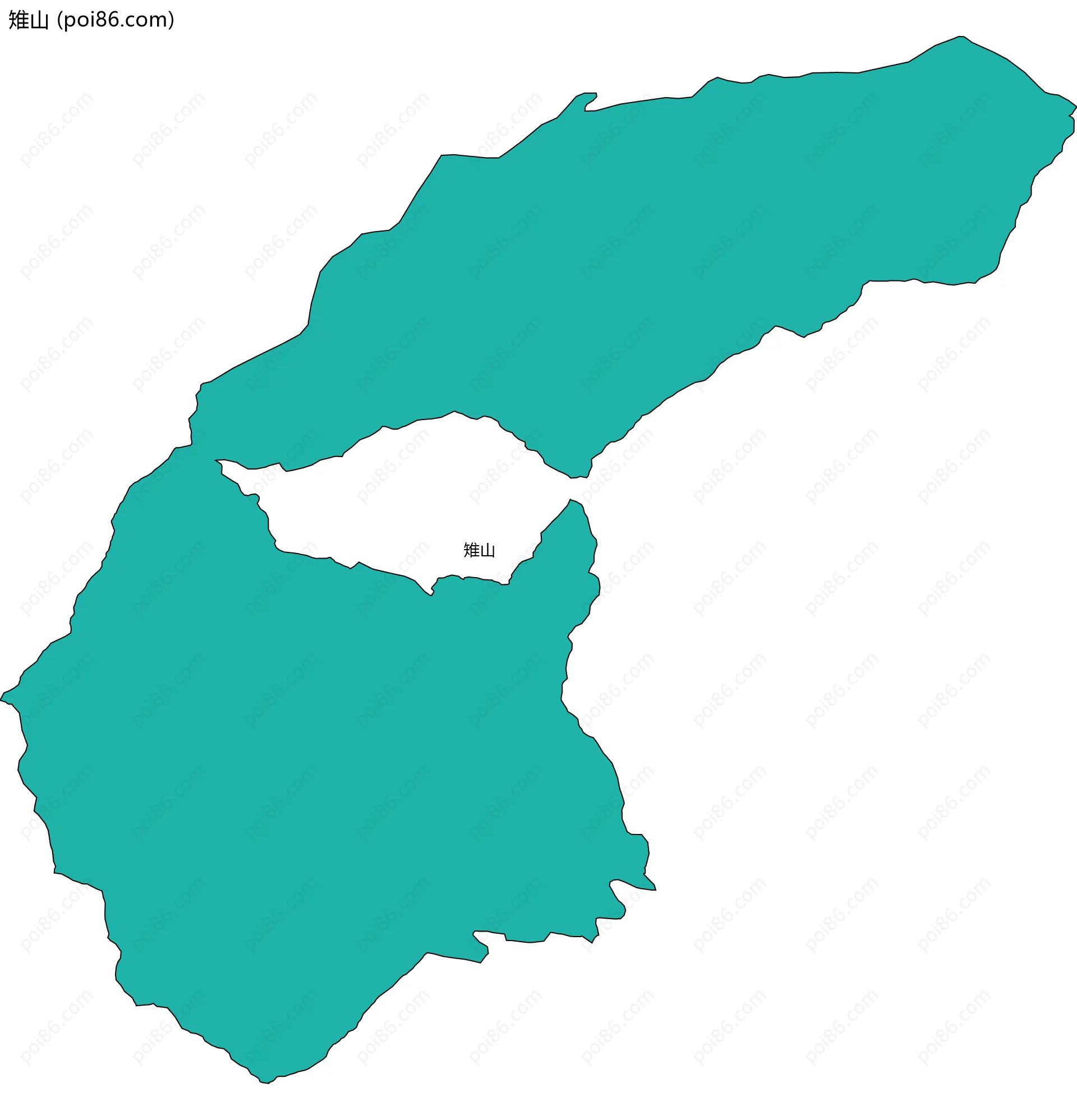 雉山边界地图