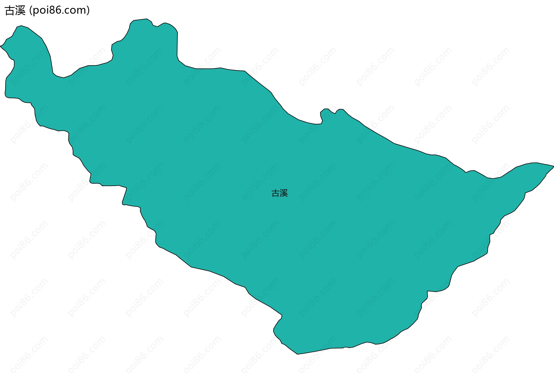 古溪边界地图