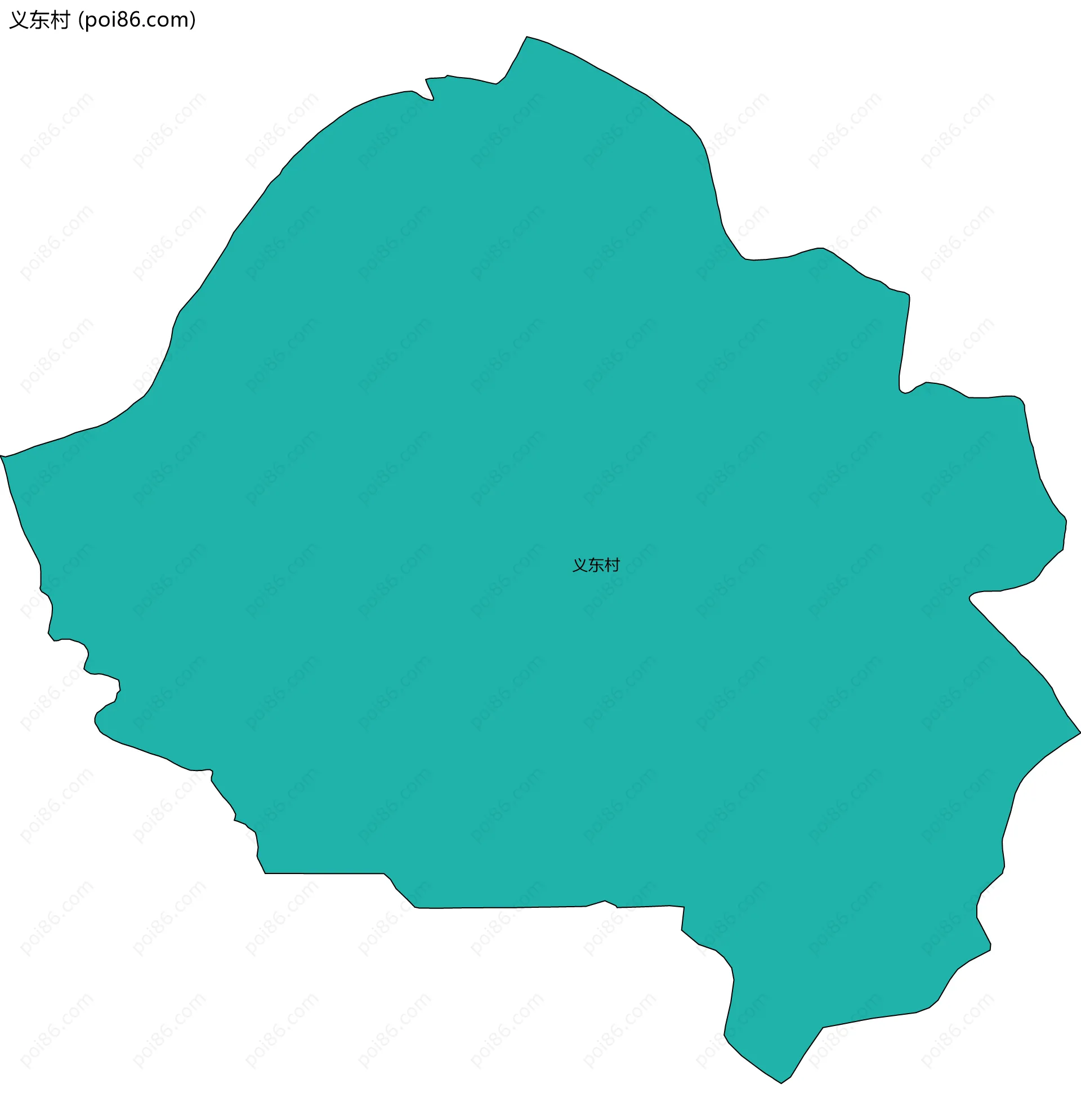 义东村边界地图