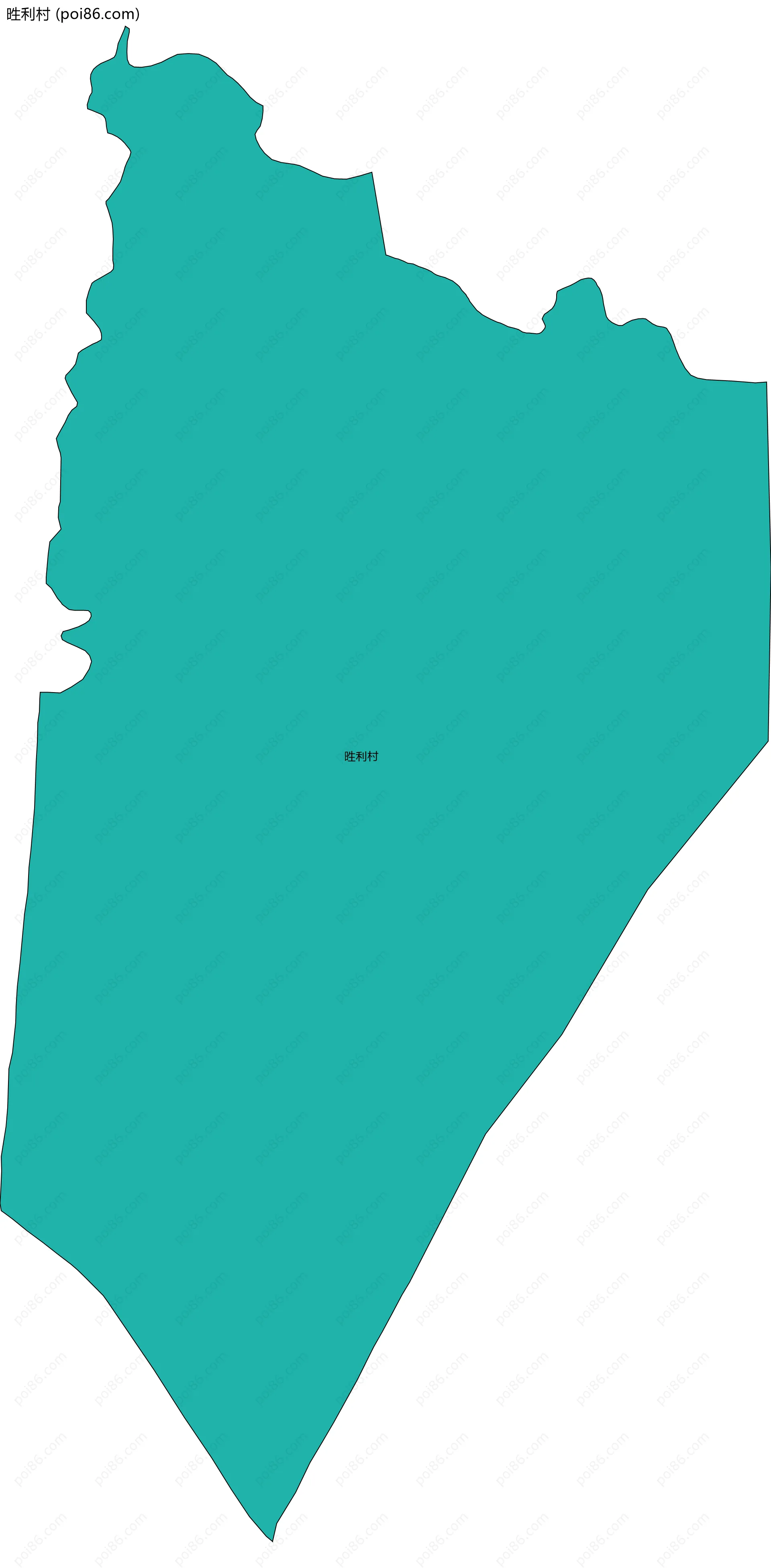 甠利村边界地图