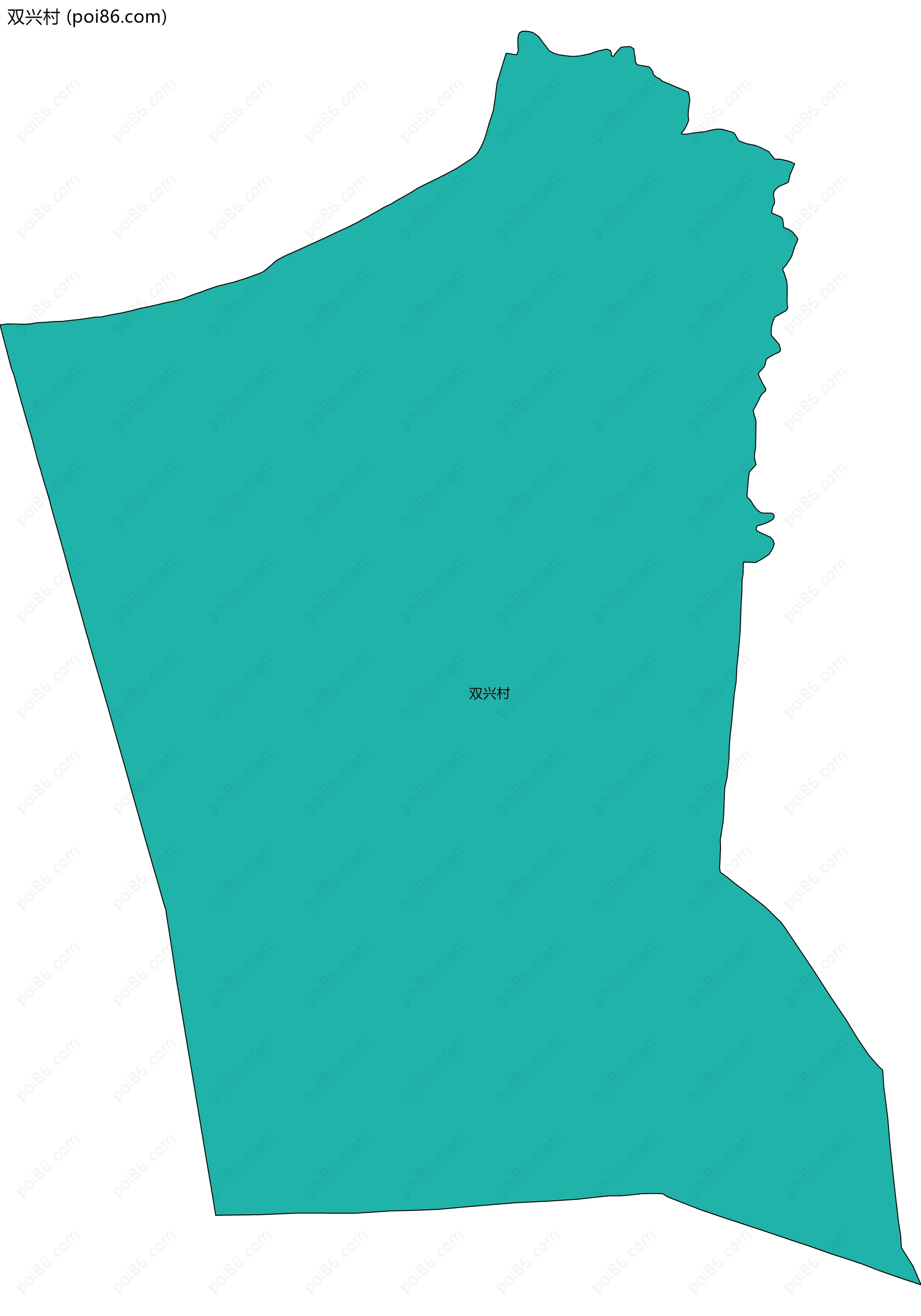 双兴村边界地图