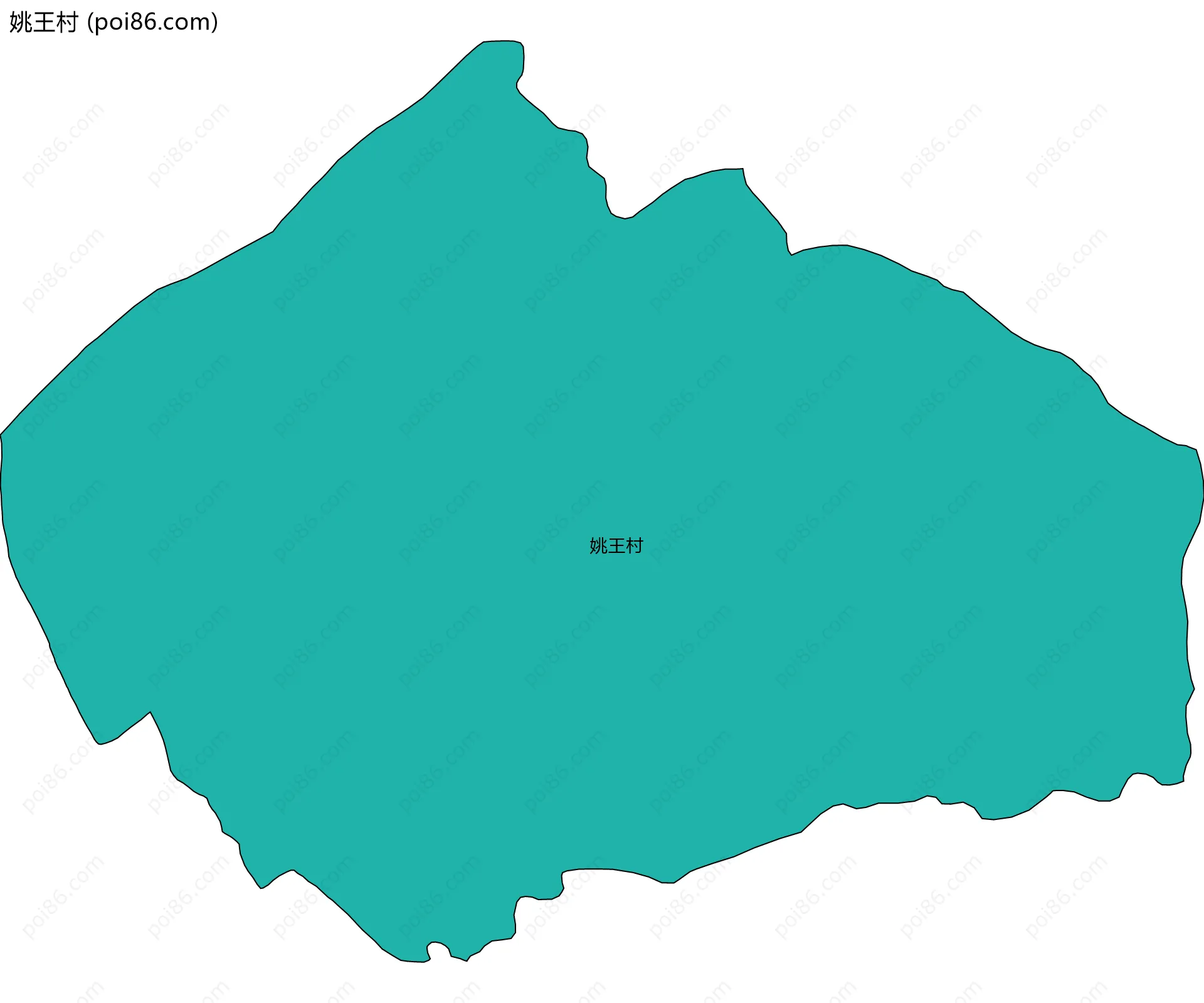 姚王村边界地图