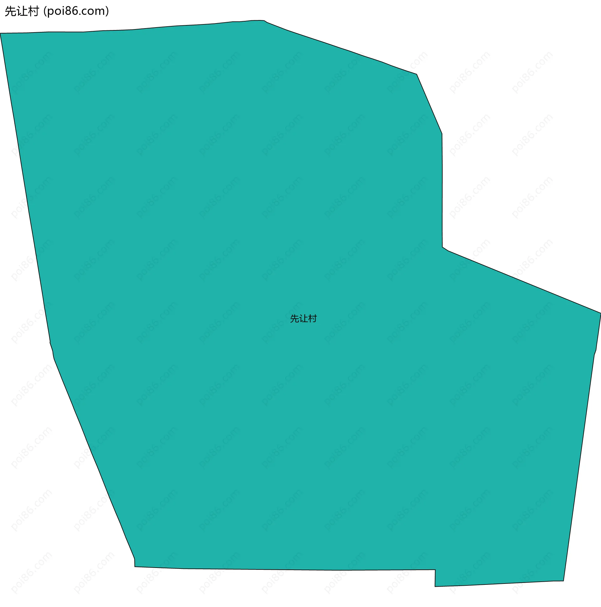 先让村边界地图