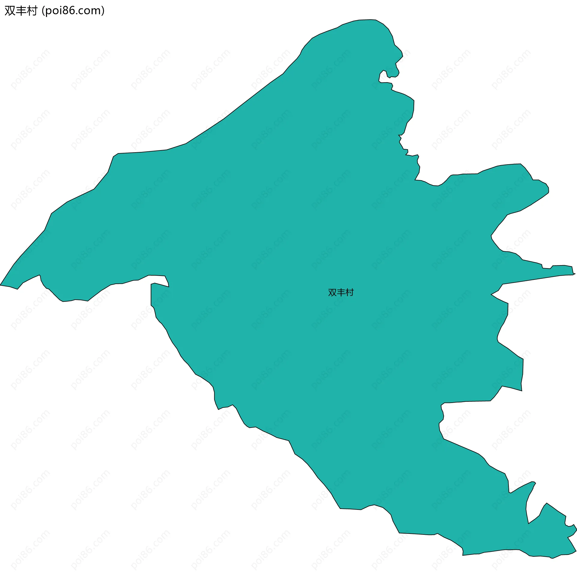 双丰村边界地图